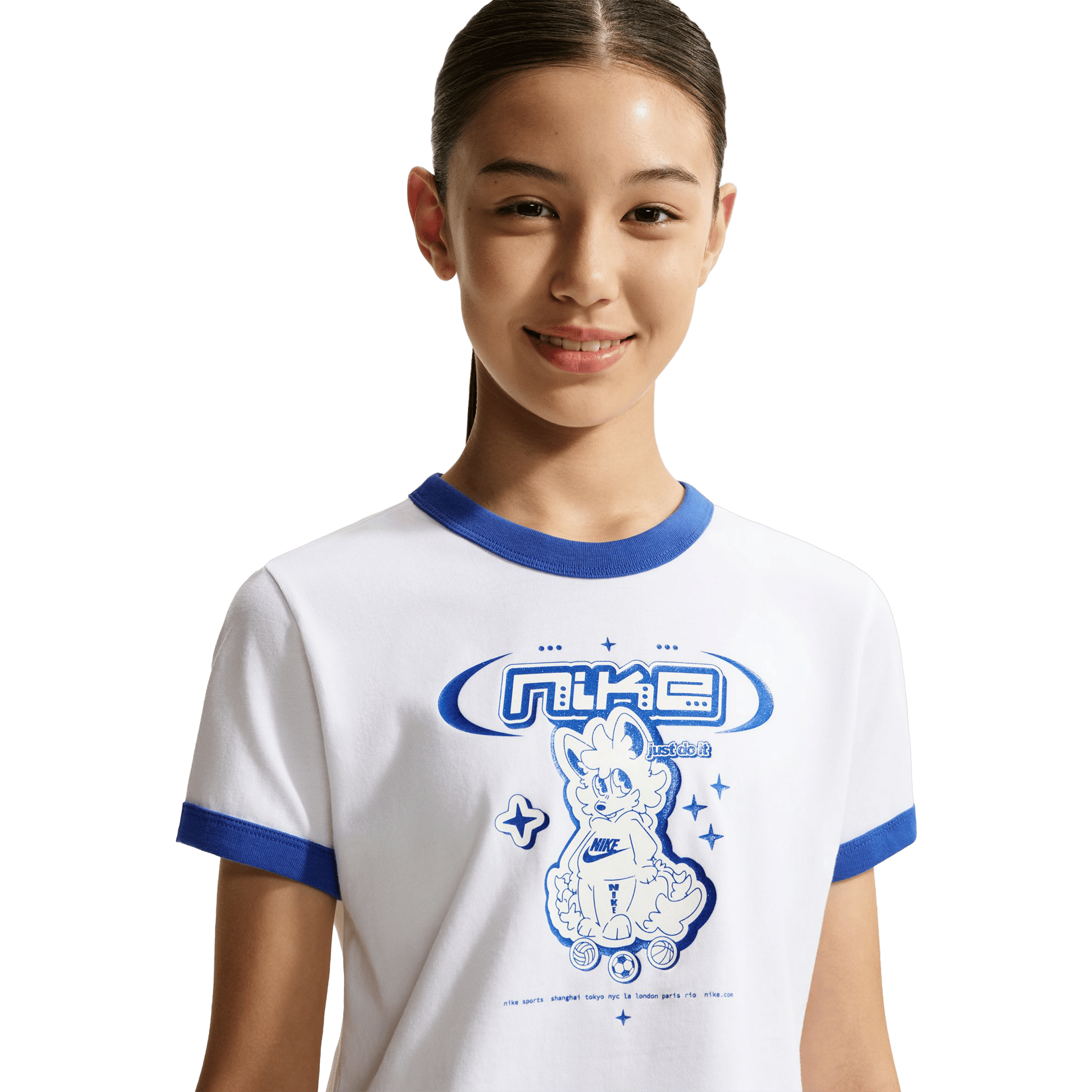 Kids Nike Sportswear (Older Kids - Girls) Ringer Fox Tee