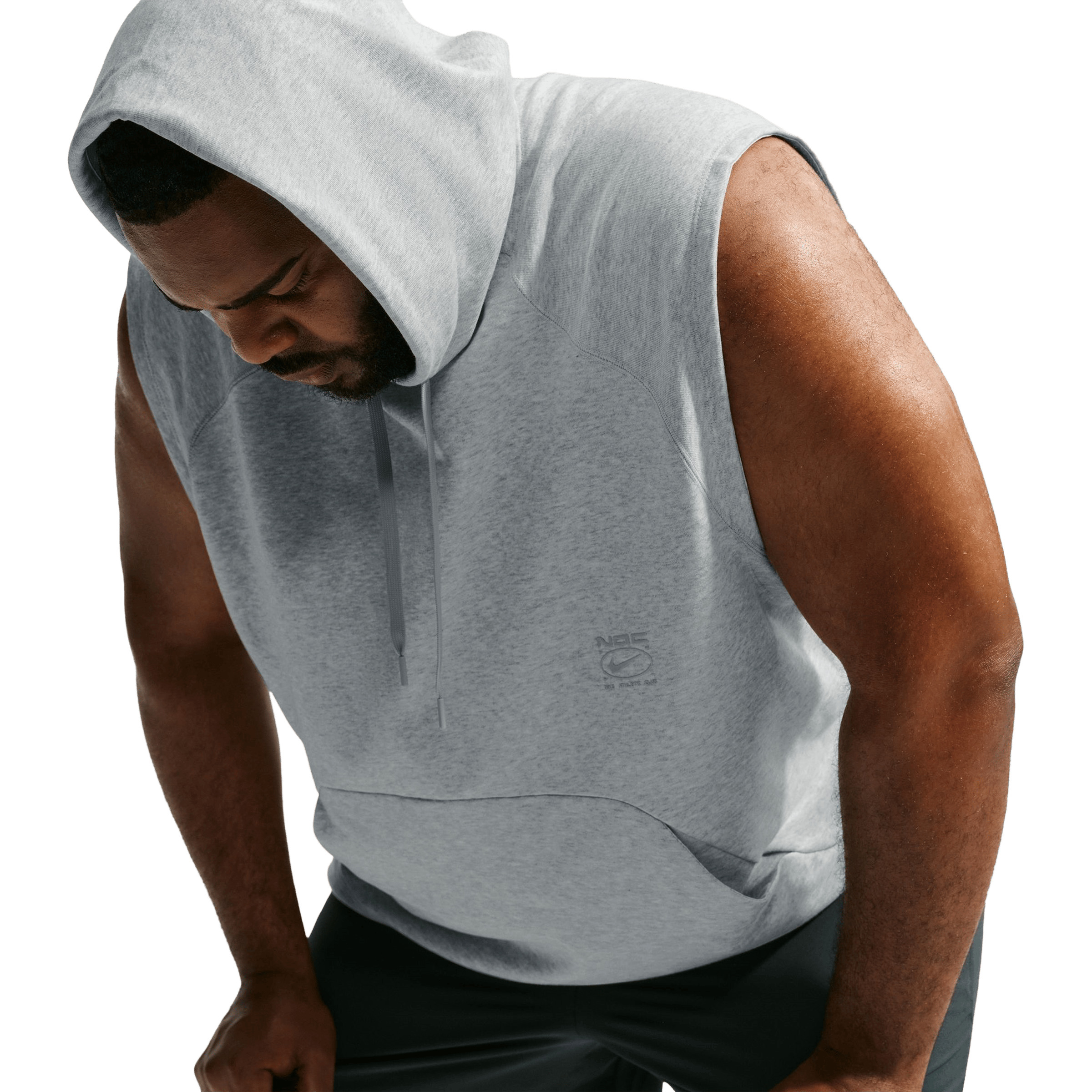 Mens Nike N.A.C. Fleece Sleeveless Training Hoodie