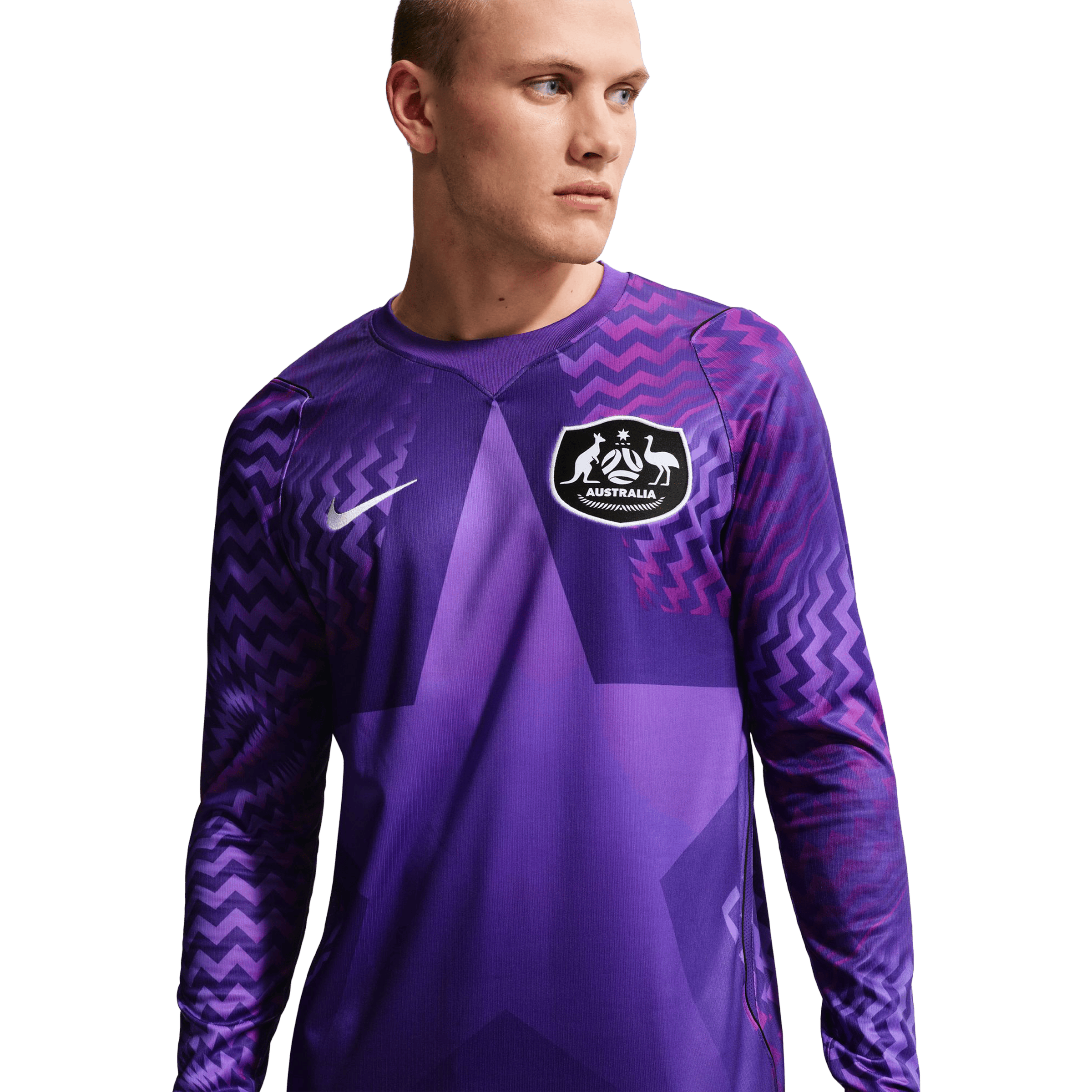 Mens Nike Australia 2026 Stadium Goalkeeper Replica Football Jersey