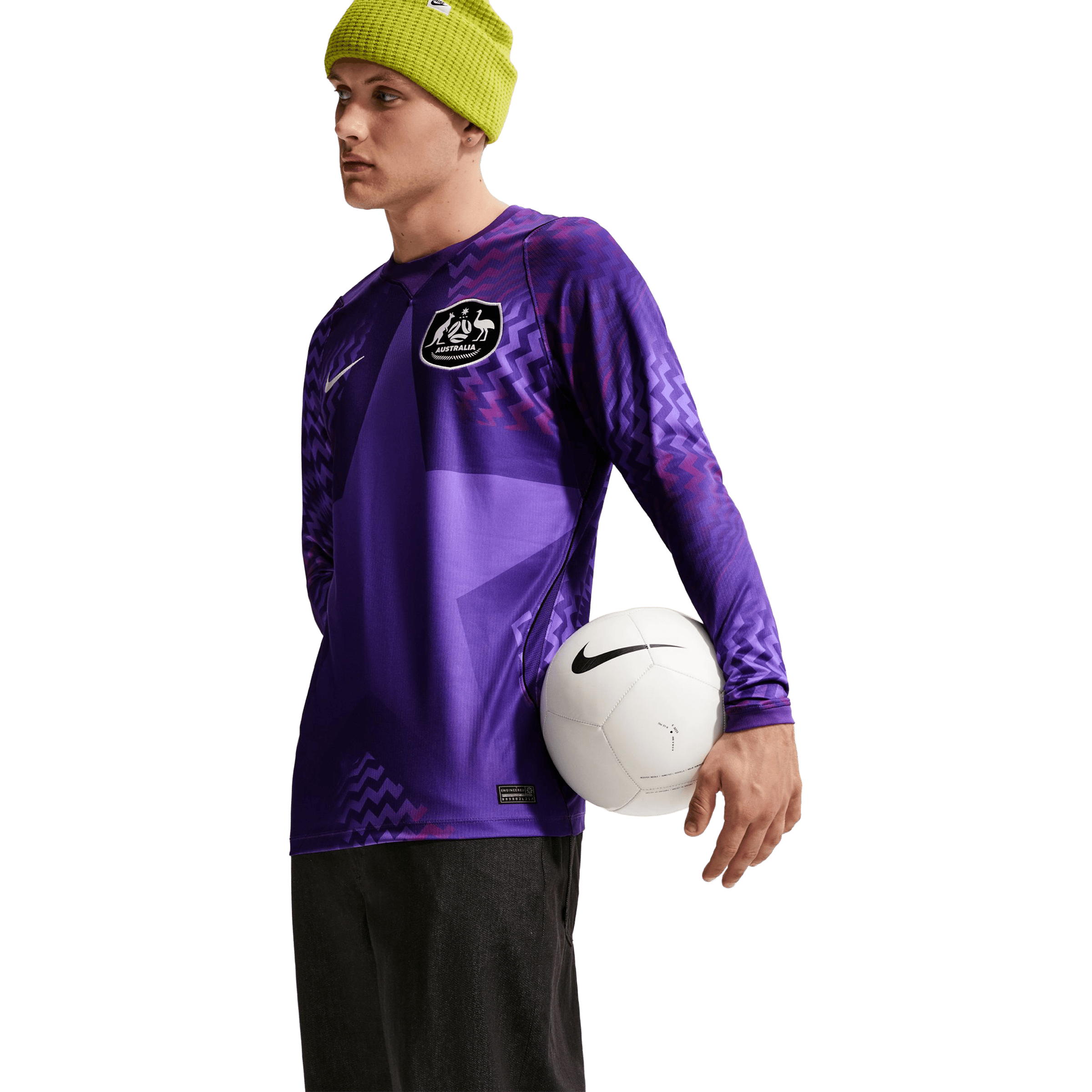 Mens Nike Australia 2026 Stadium Goalkeeper Replica Football Jersey