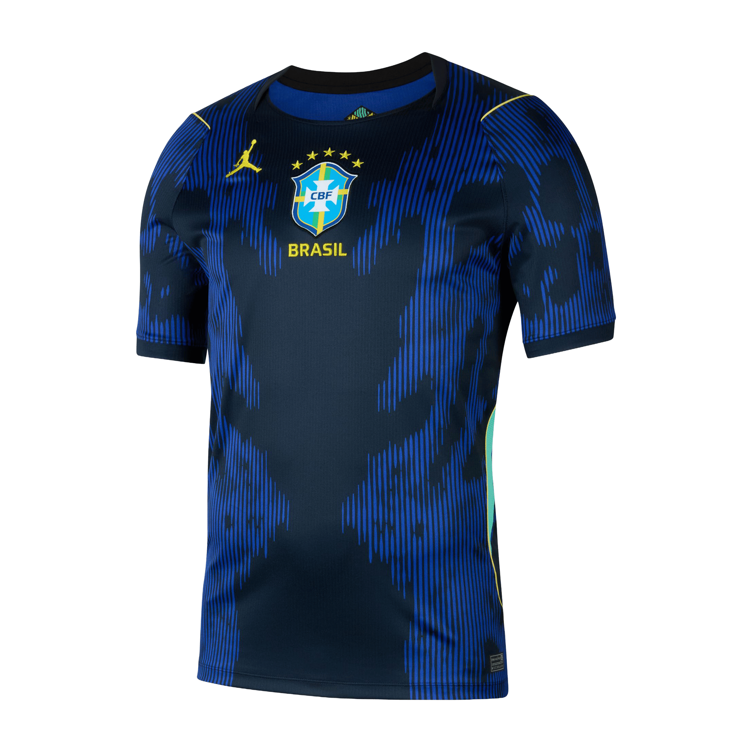 Mens Nike Brazil 26' Away Jordan Replica Football Jersey