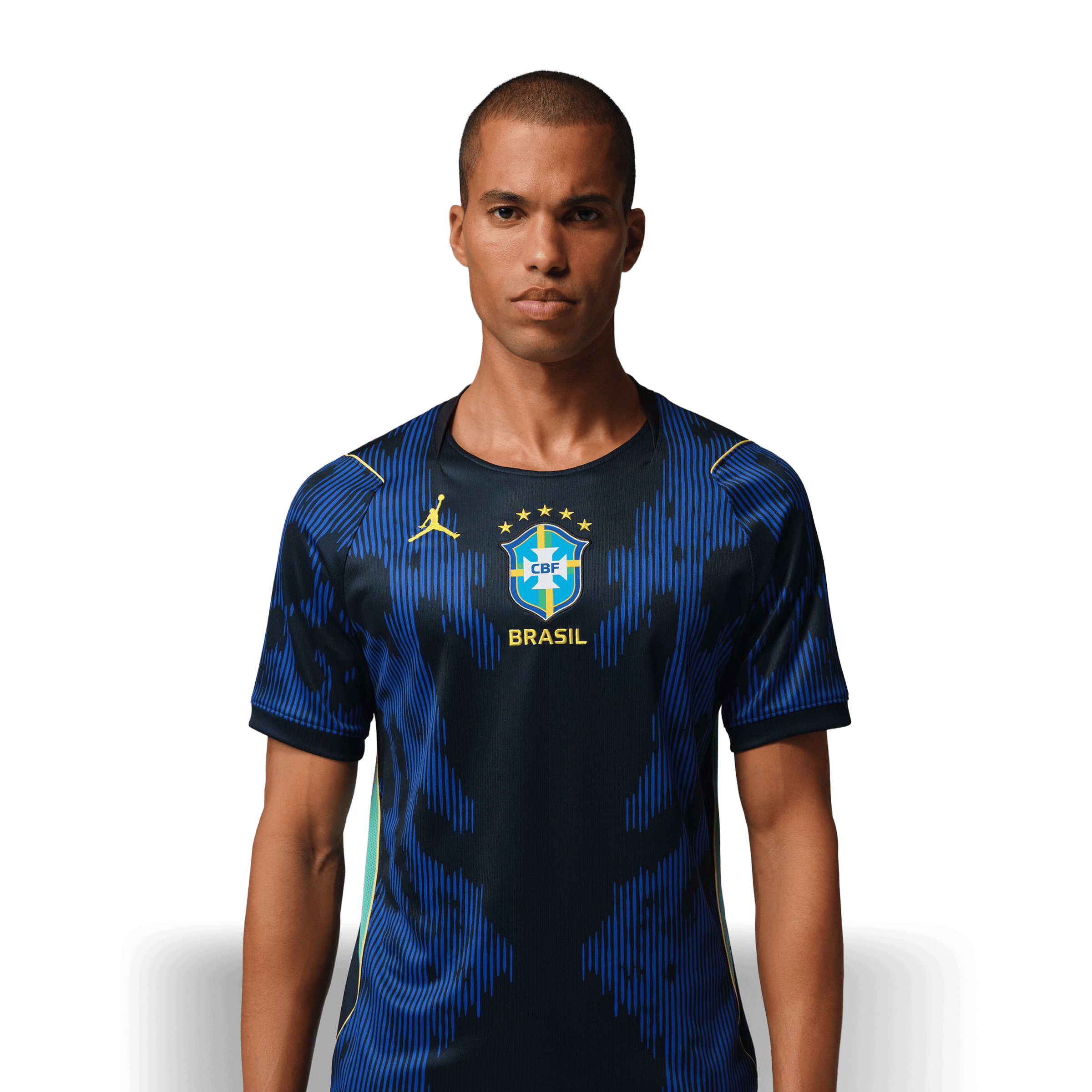 Mens Nike Brazil 26' Away Jordan Replica Football Jersey