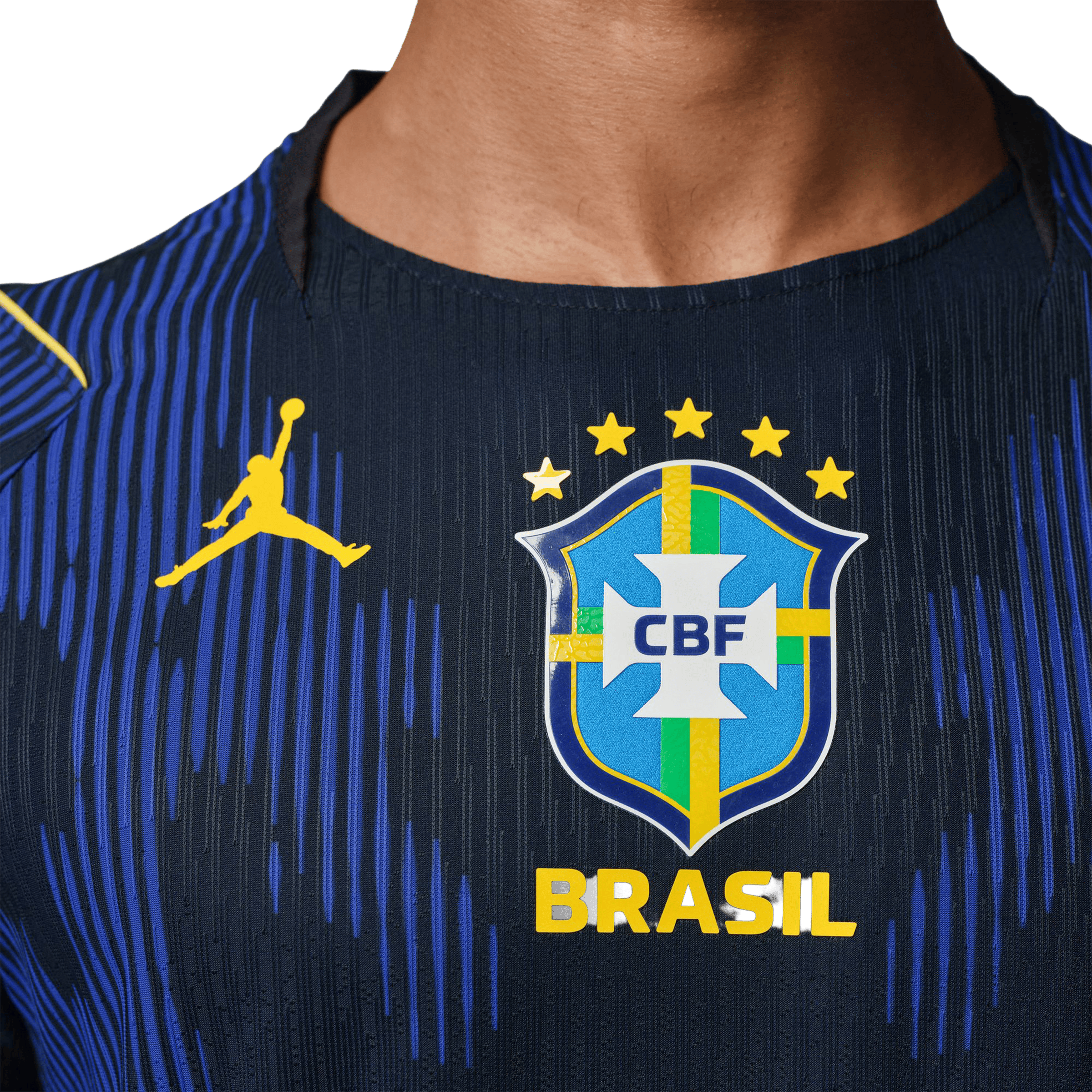 Mens Nike Brazil 26' Match Away Jordan Authentic Football Jersey