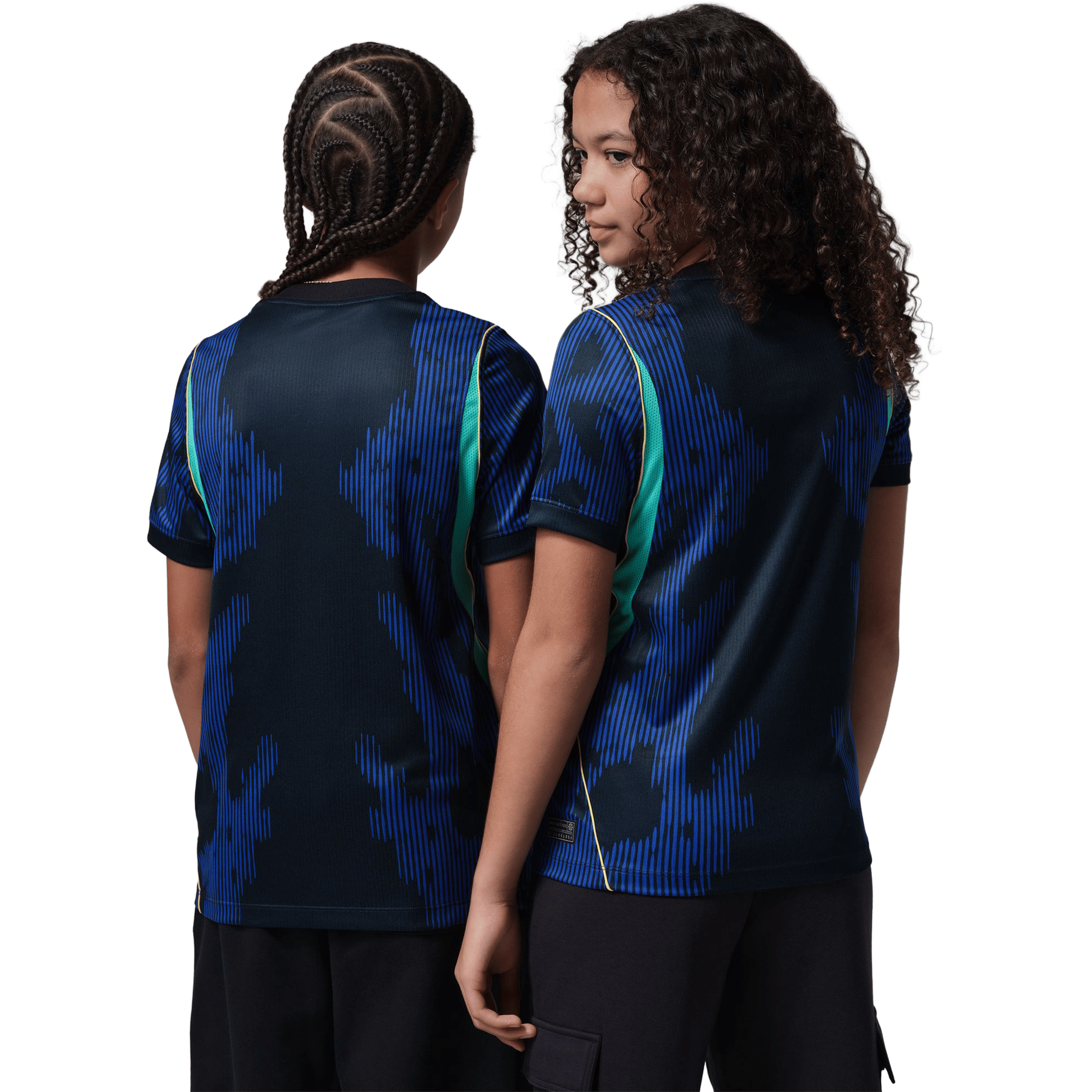 Kids Nike Brazil 26' (Older Kids) Away Jordan Replica Football Jersey
