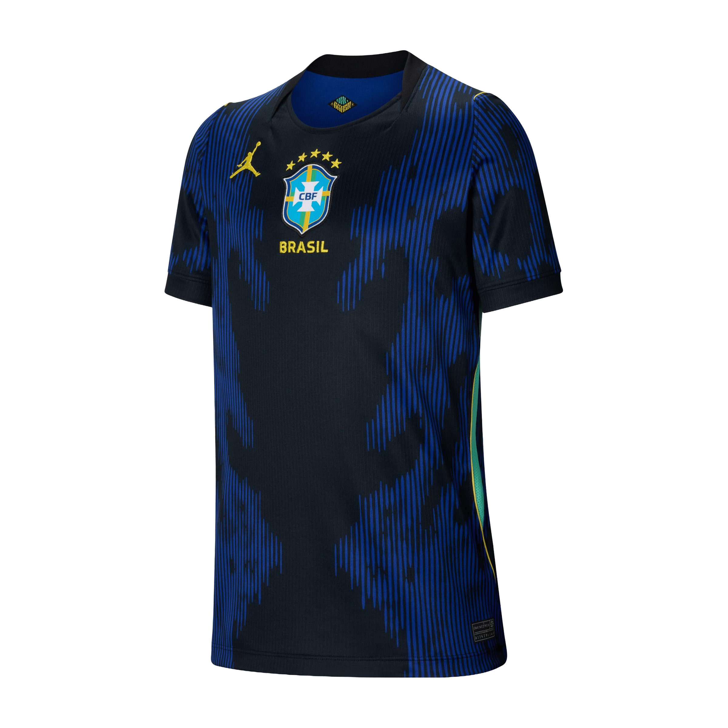 Kids Nike Brazil 26' (Older Kids) Away Jordan Replica Football Jersey