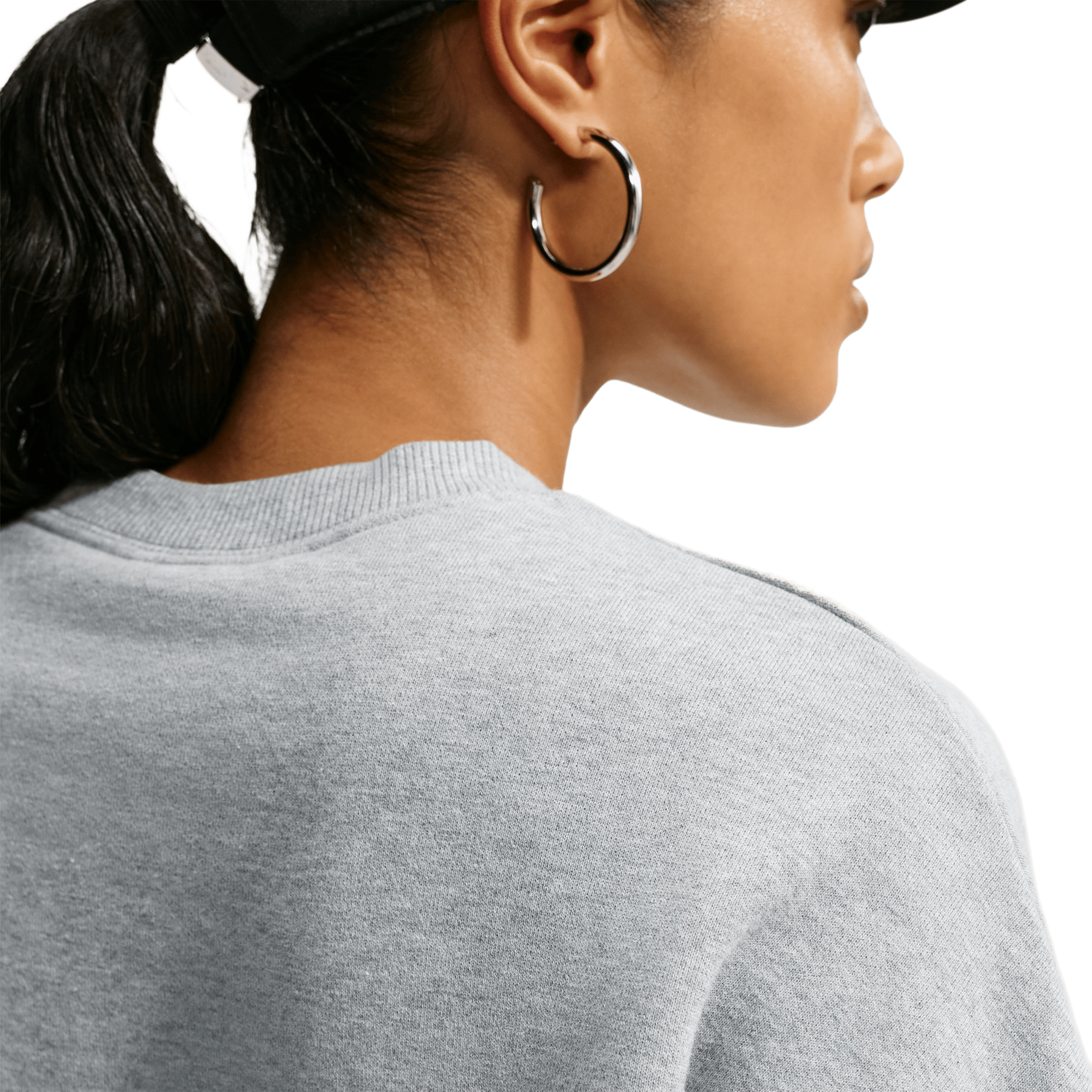 Womens Nike Studio Fleece Medium Weight "Graphic Pack" Embossed Crew Sweatshirts