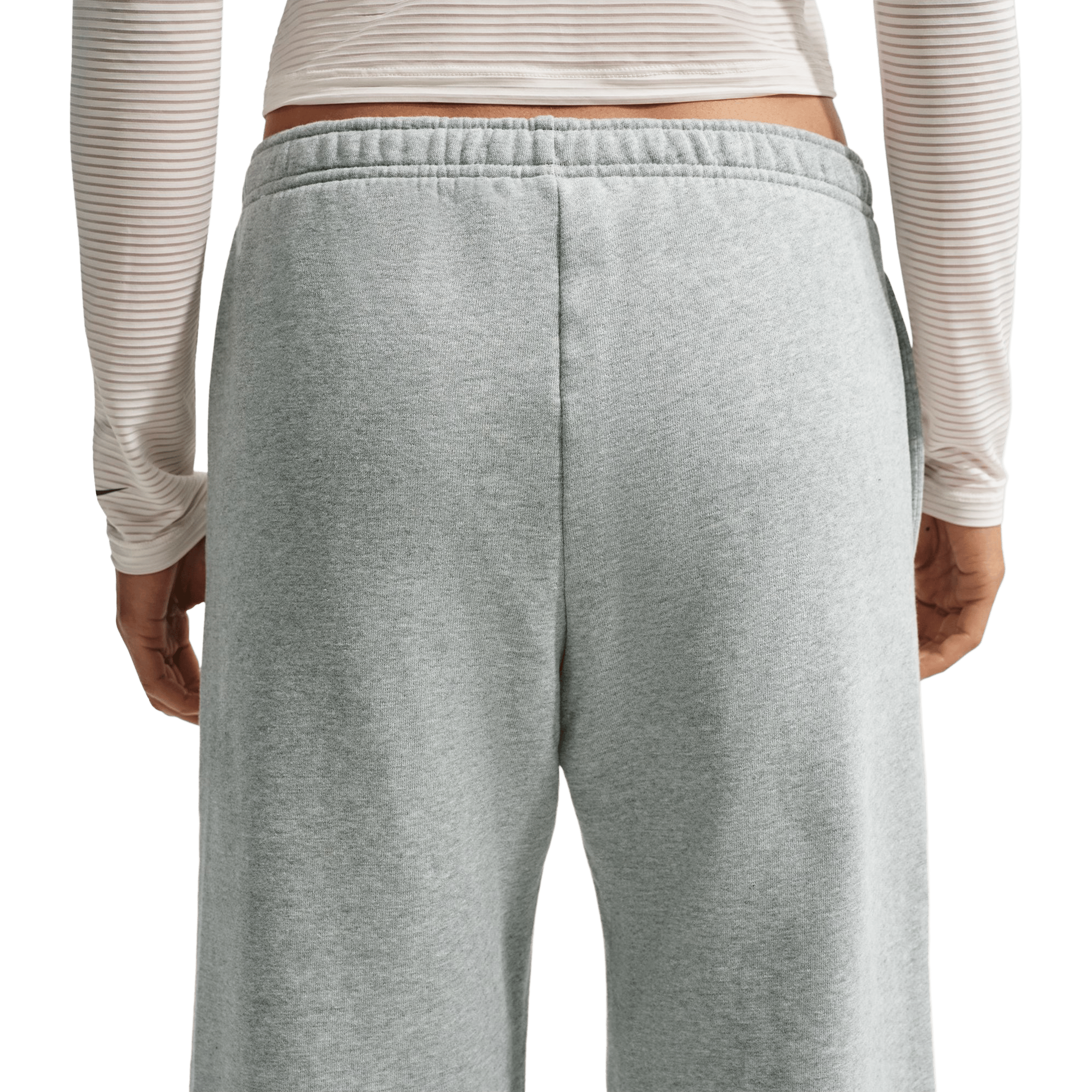 Womens Nike Studio Fleece Medium Weight Mid-Rise Wide-Leg Pants