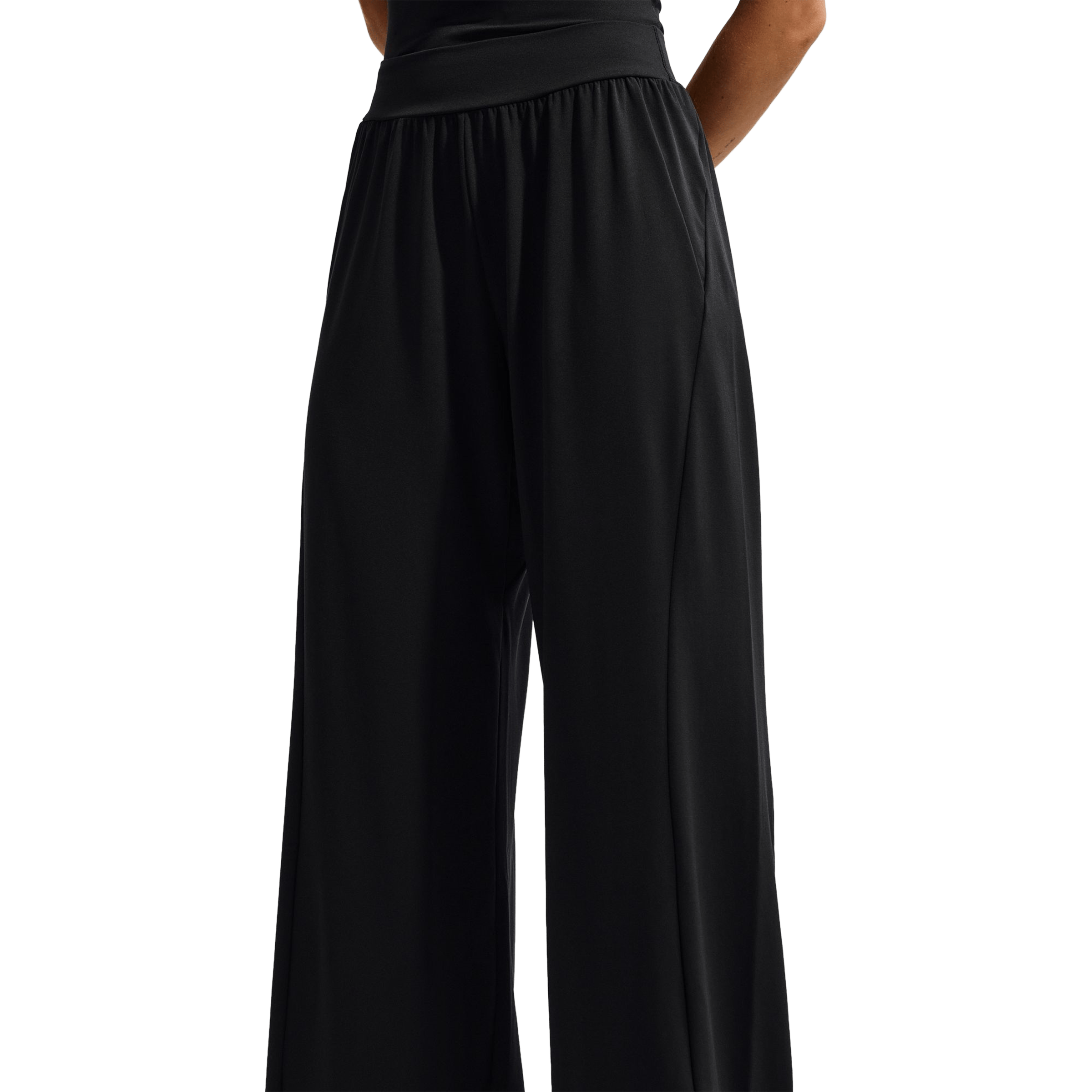 Womens Nike Zenvy Mid-Rise Wide-Leg Pants