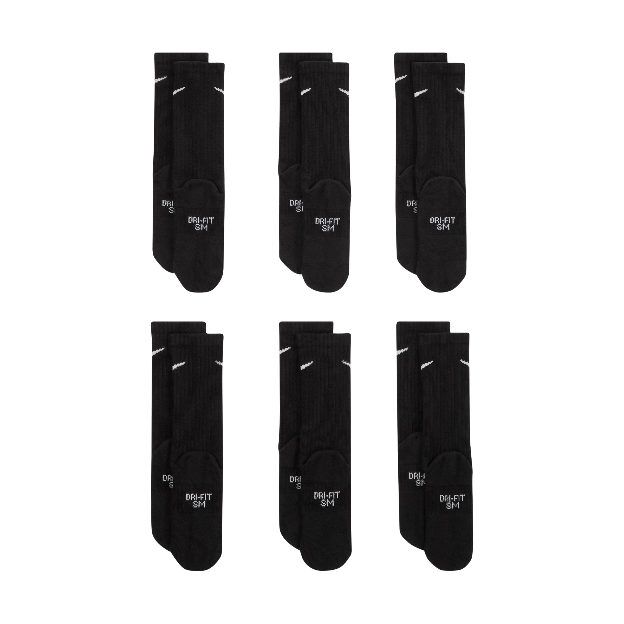 Kids Nike Everyday Cushioned (6pk) Crew Socks