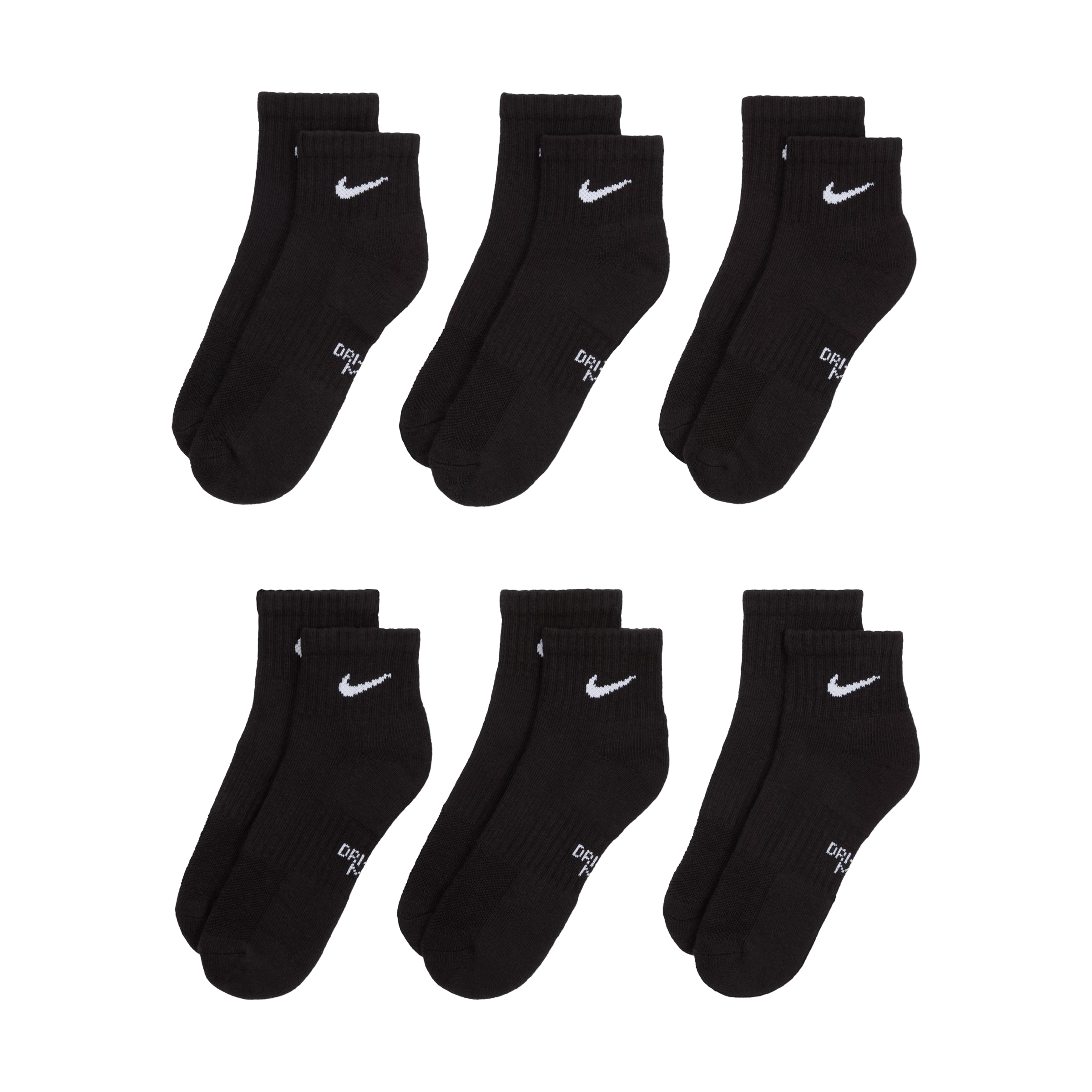 Kids Nike (6pk) Everyday Cushioned Ankle Socks