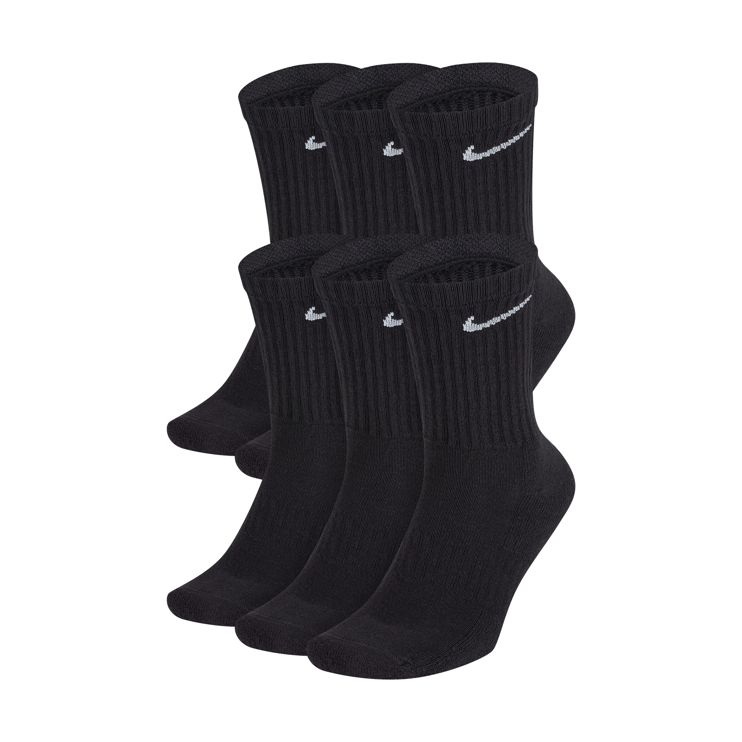 Unisex Nike (6pk) Everyday Cushioned Training Crew Socks