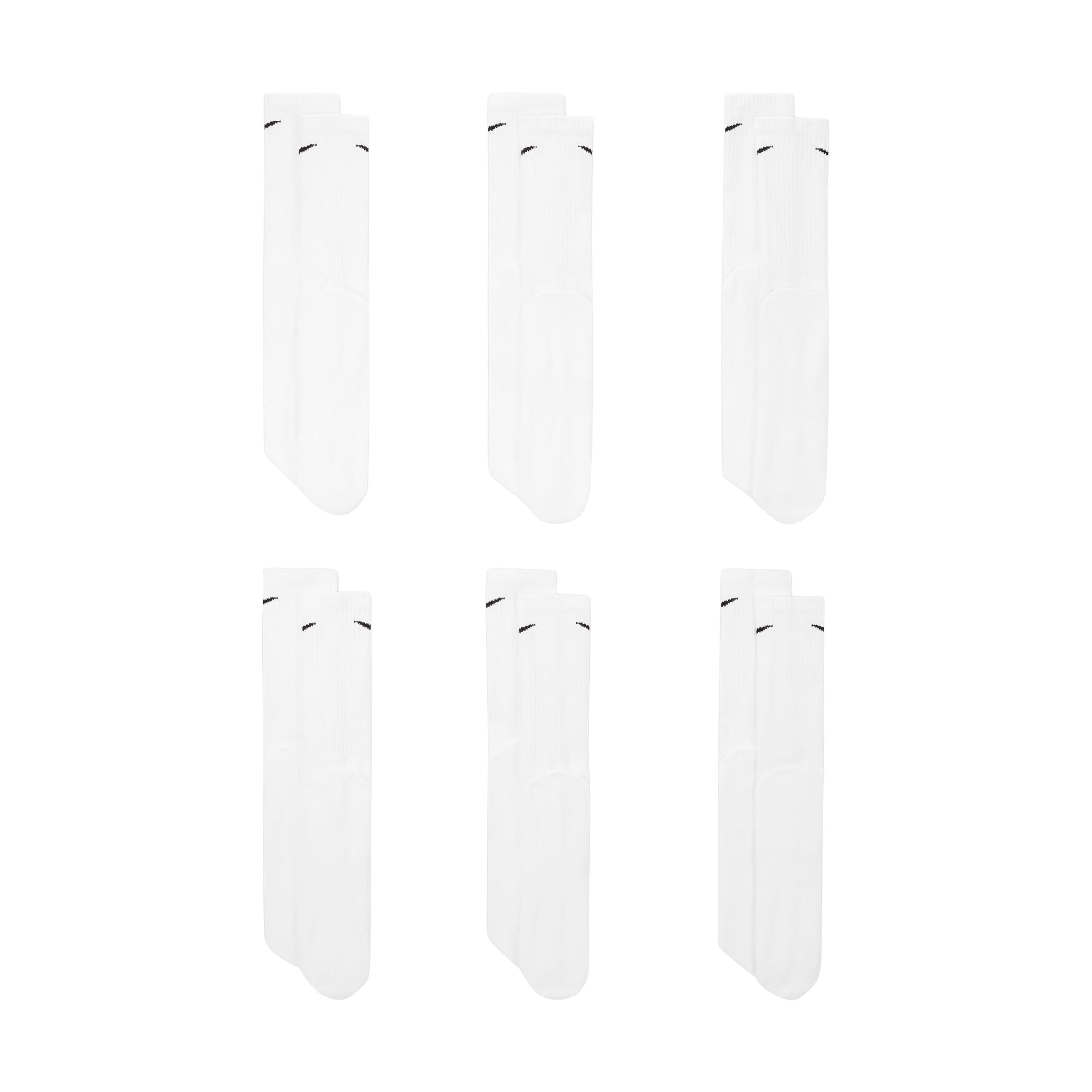 Unisex Nike (6pk) Everyday Cushioned Training Crew Socks