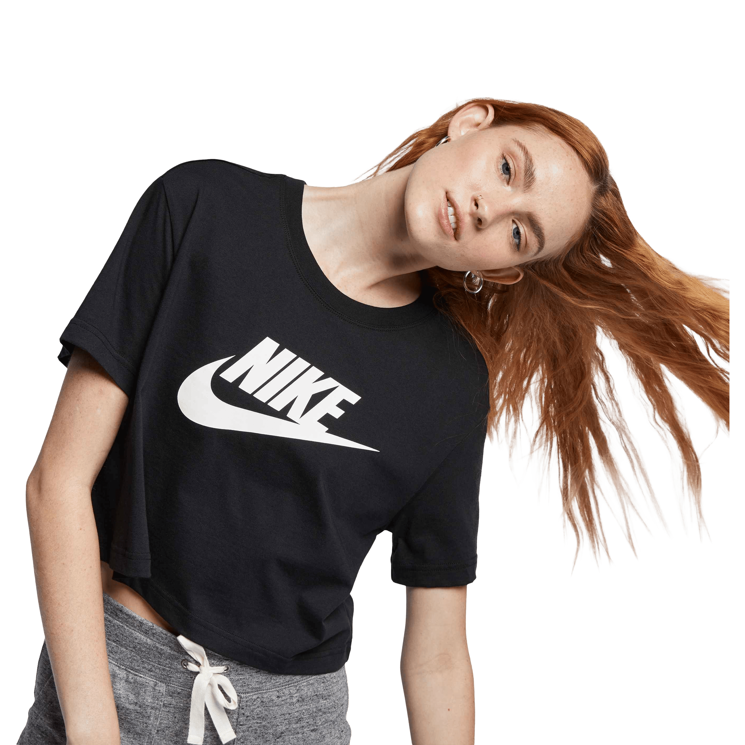 Womens Nike Club Essentials Crop Tee