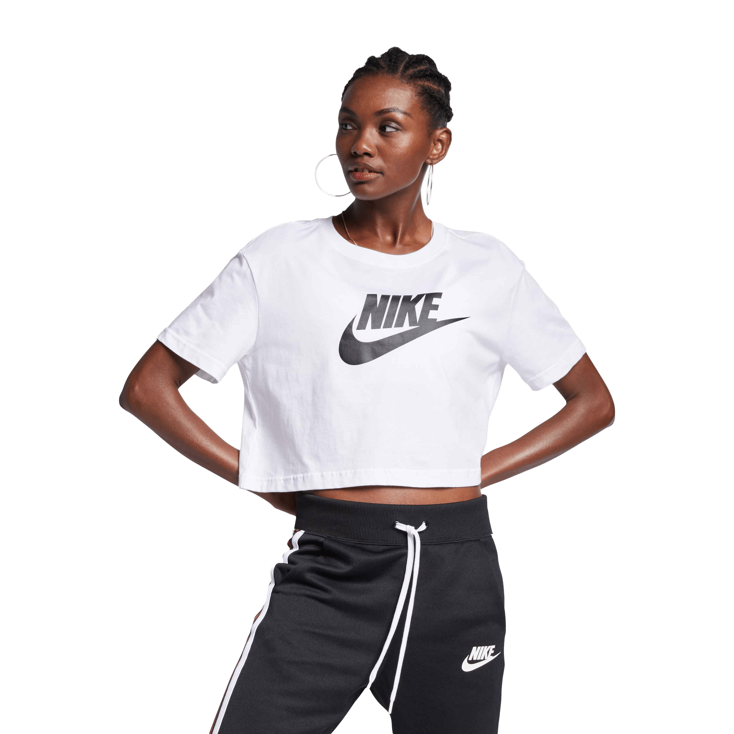 Womens Nike Club Essentials Crop Tee