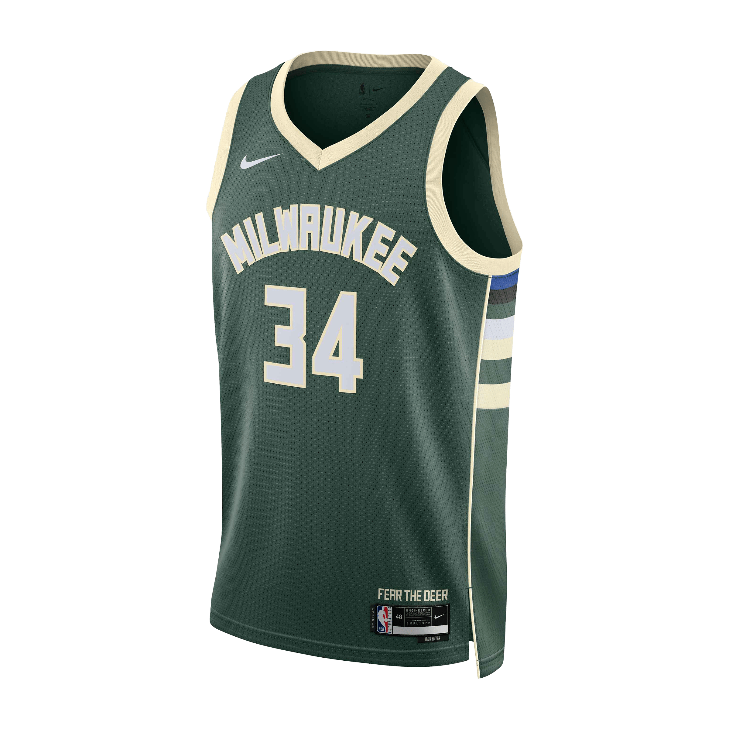 Mens Nike Mikwaukee Bucks Icon Edition 22 NBA Basketball Singlet