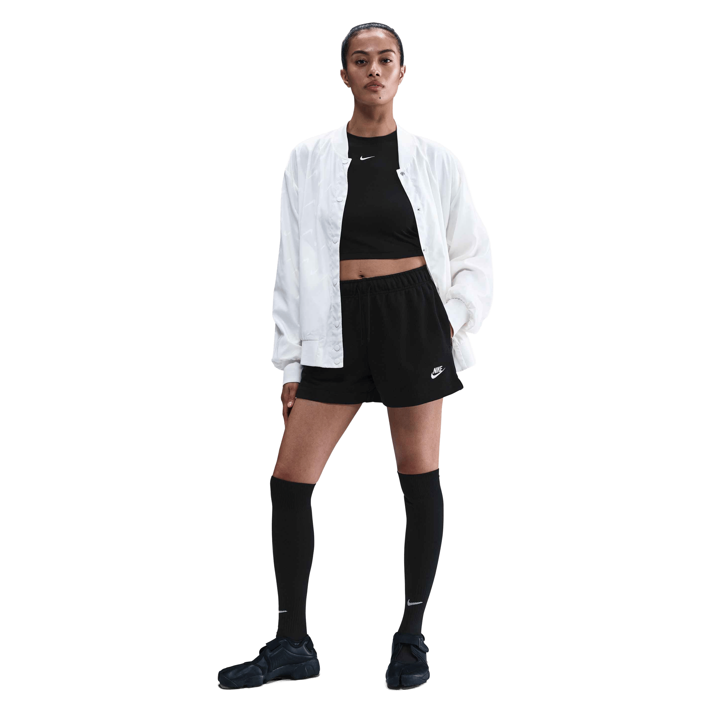 Womens Nike Mid-Rise Fleece Shorts