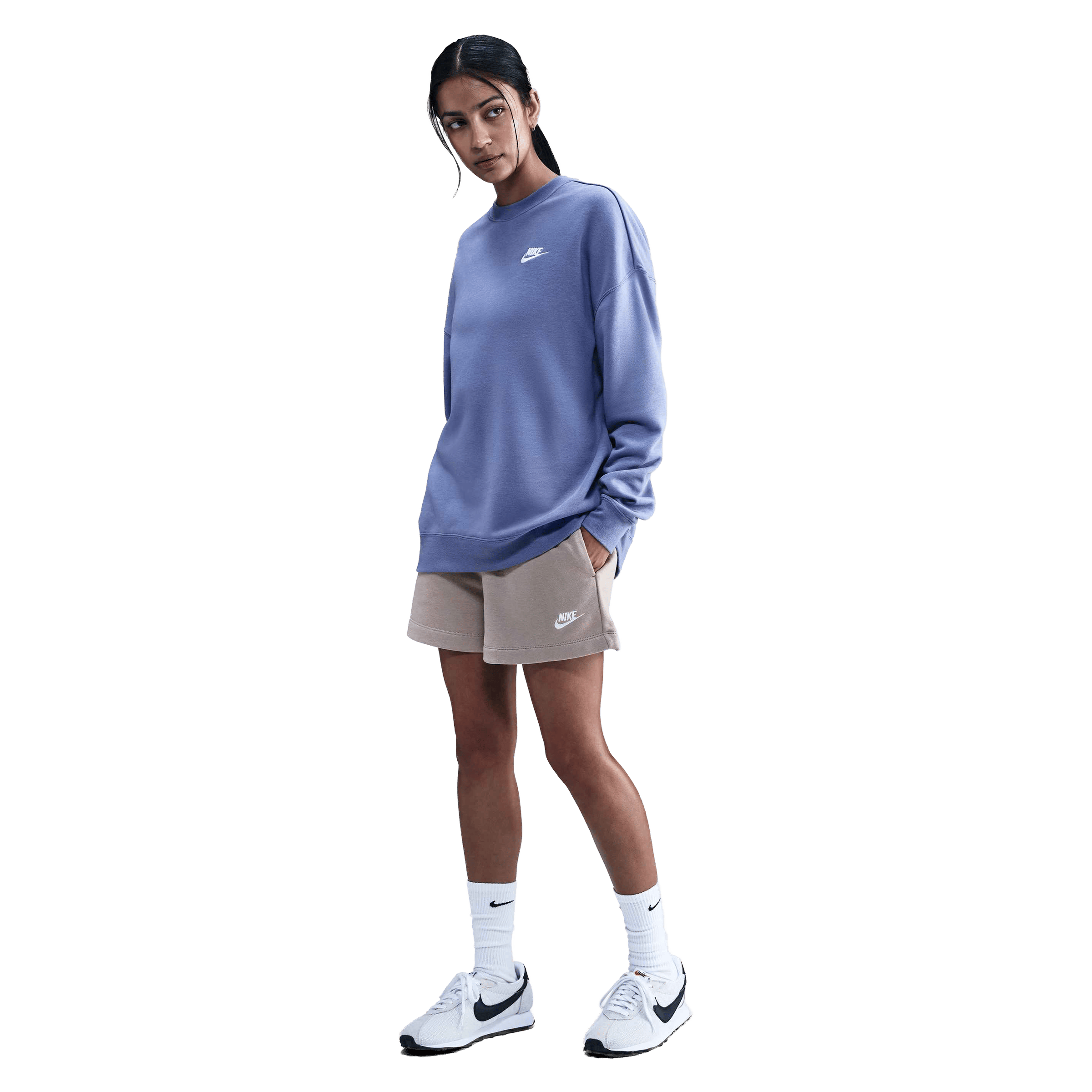 Womens Nike Mid-Rise Fleece Shorts