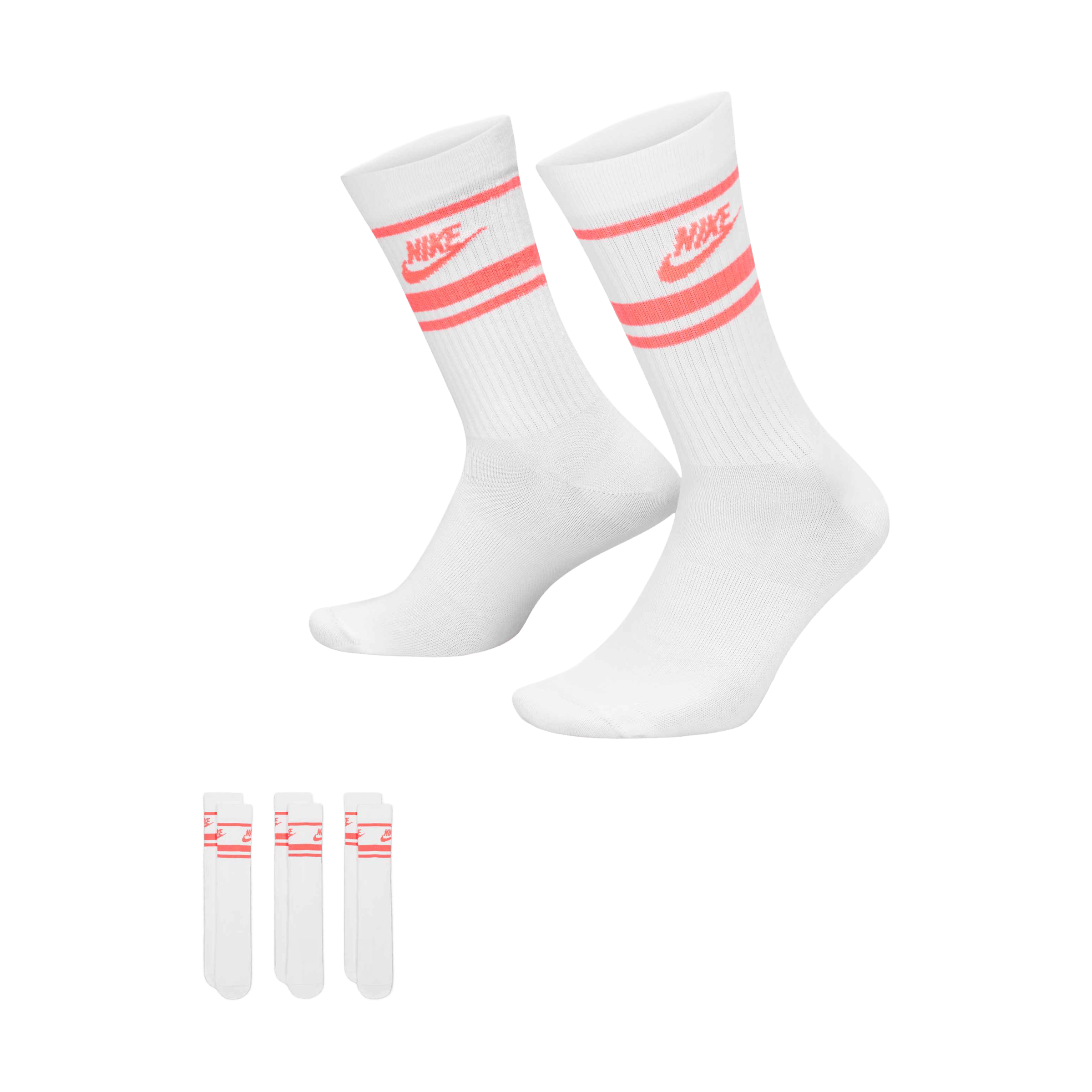 Mens Nike Dri-FIT Everyday Essentials (3pk) Crew Socks