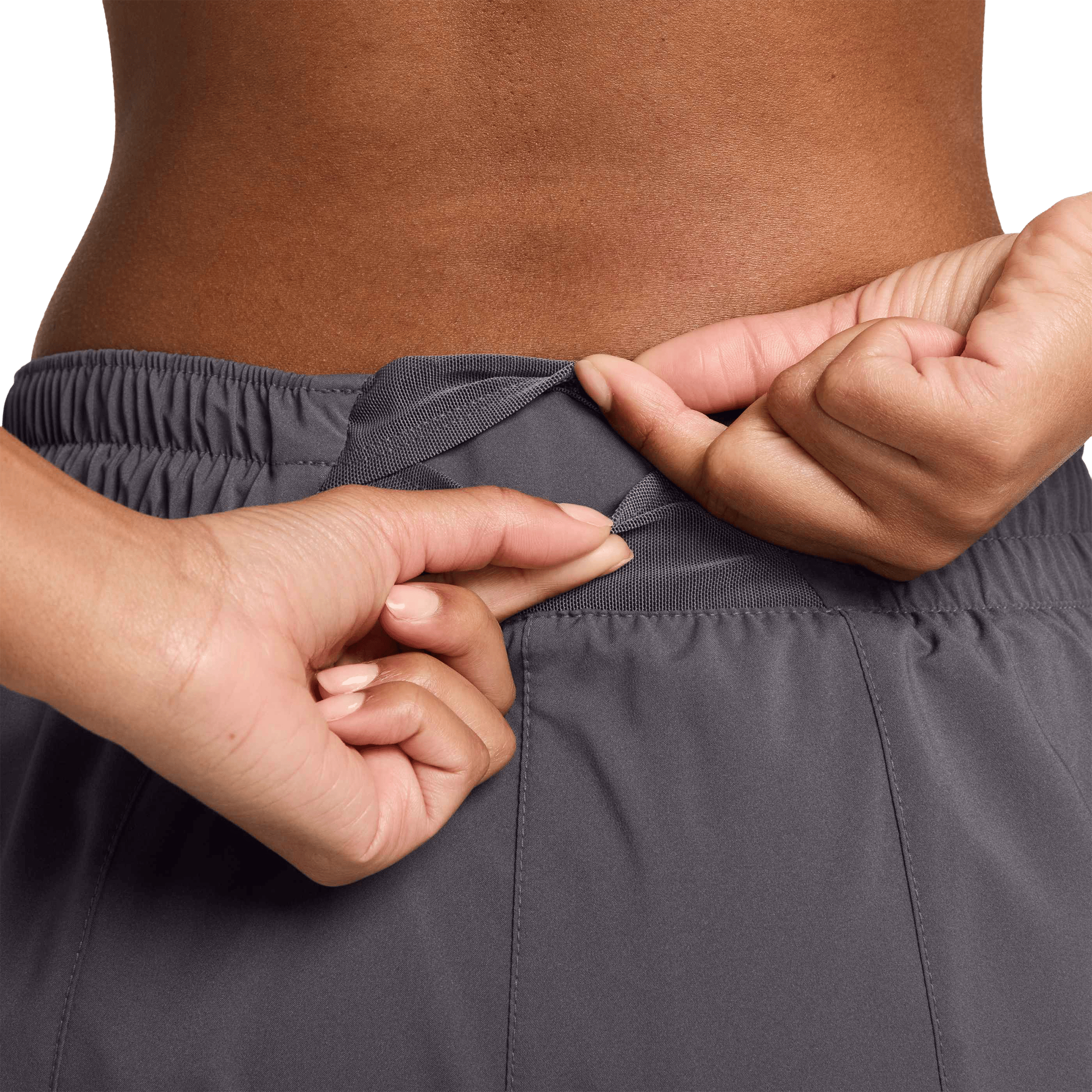 Womens Nike One Dri-FIT Mid-Rise (3") Brief-Lined Shorts