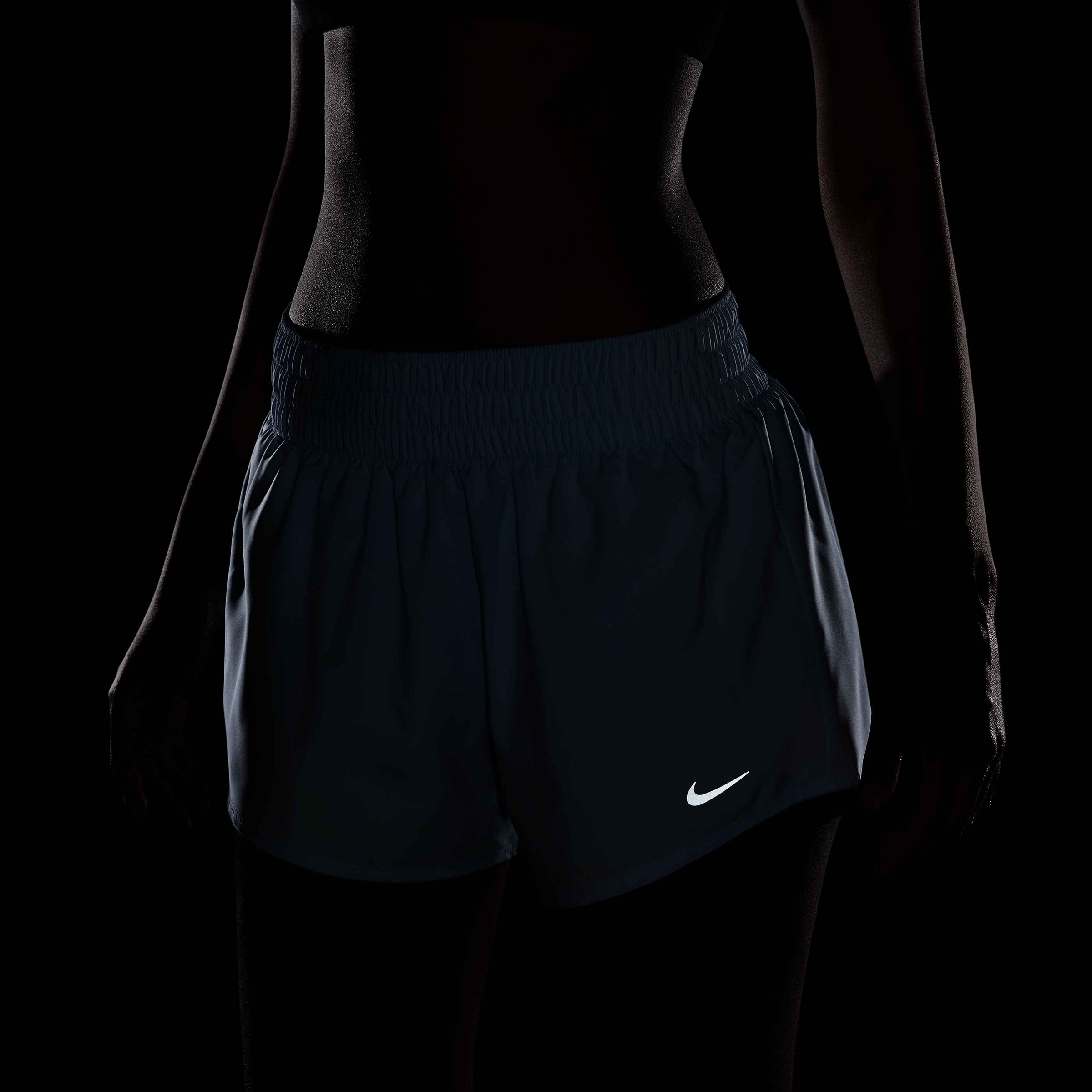Womens Nike One Dri-FIT Mid-Rise (3") Brief-Lined Shorts