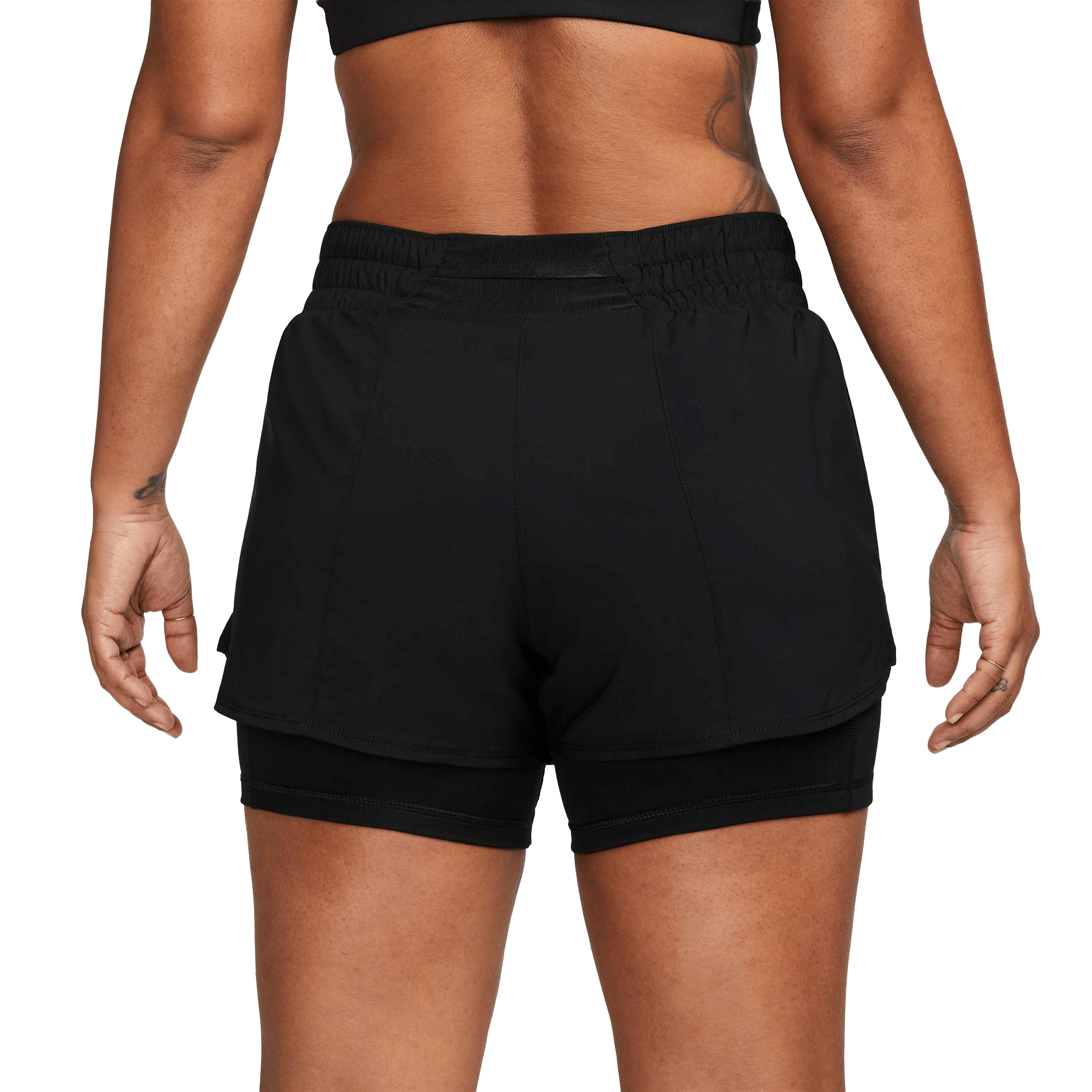 Womens Nike One Dri-FIT Mid-Rise (3") 2-in-1 Shorts