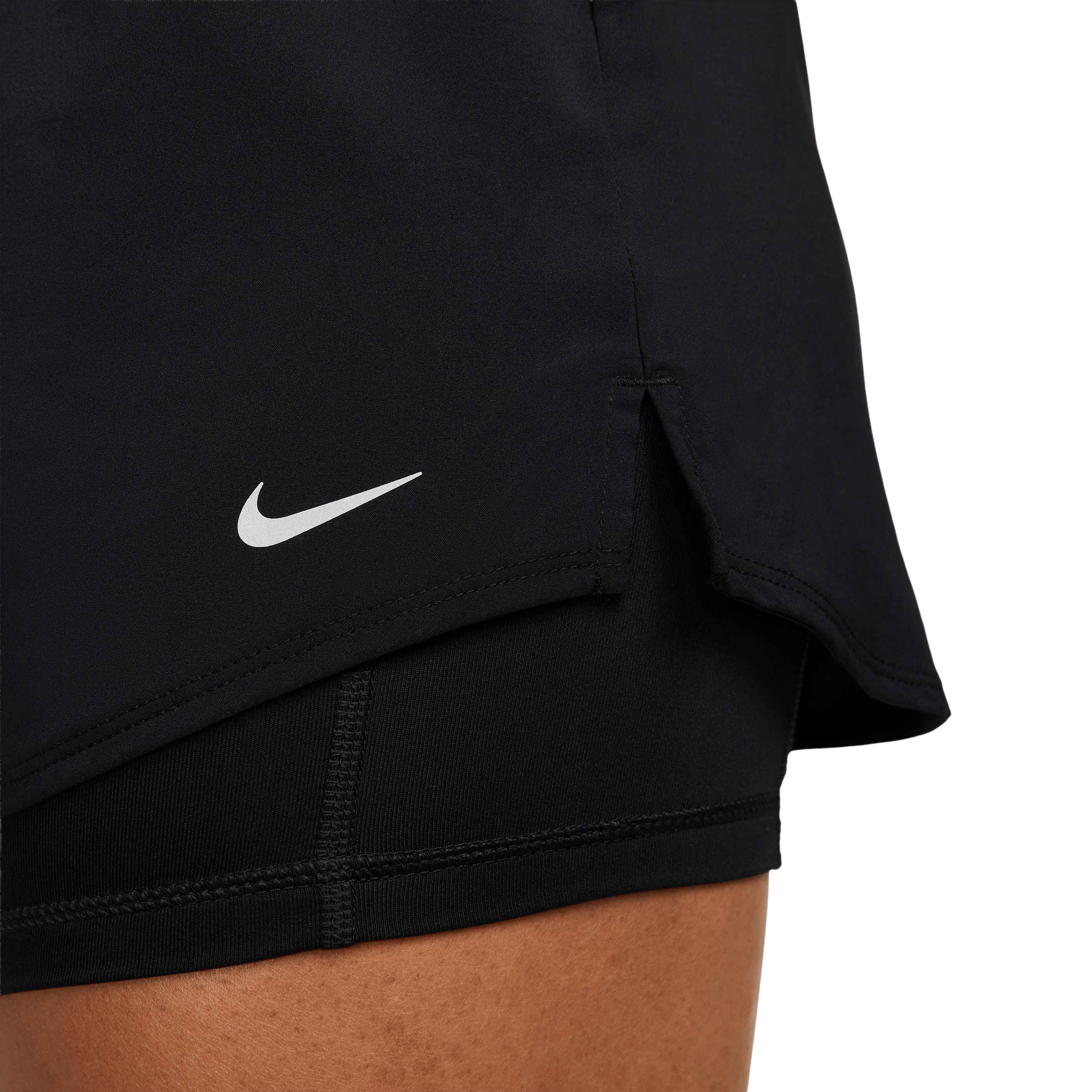 Womens Nike One Dri-FIT Mid-Rise (3") 2-in-1 Shorts