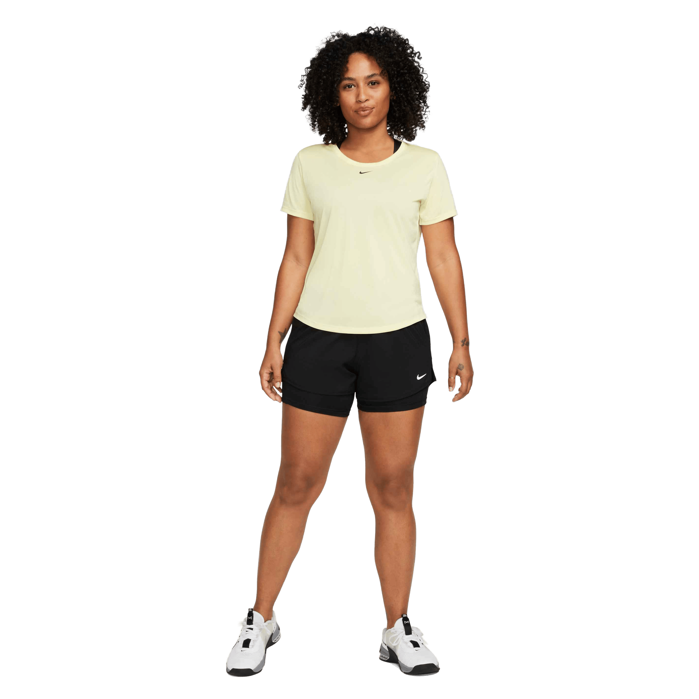 Womens Nike One Dri-FIT Mid-Rise (3") 2-in-1 Shorts