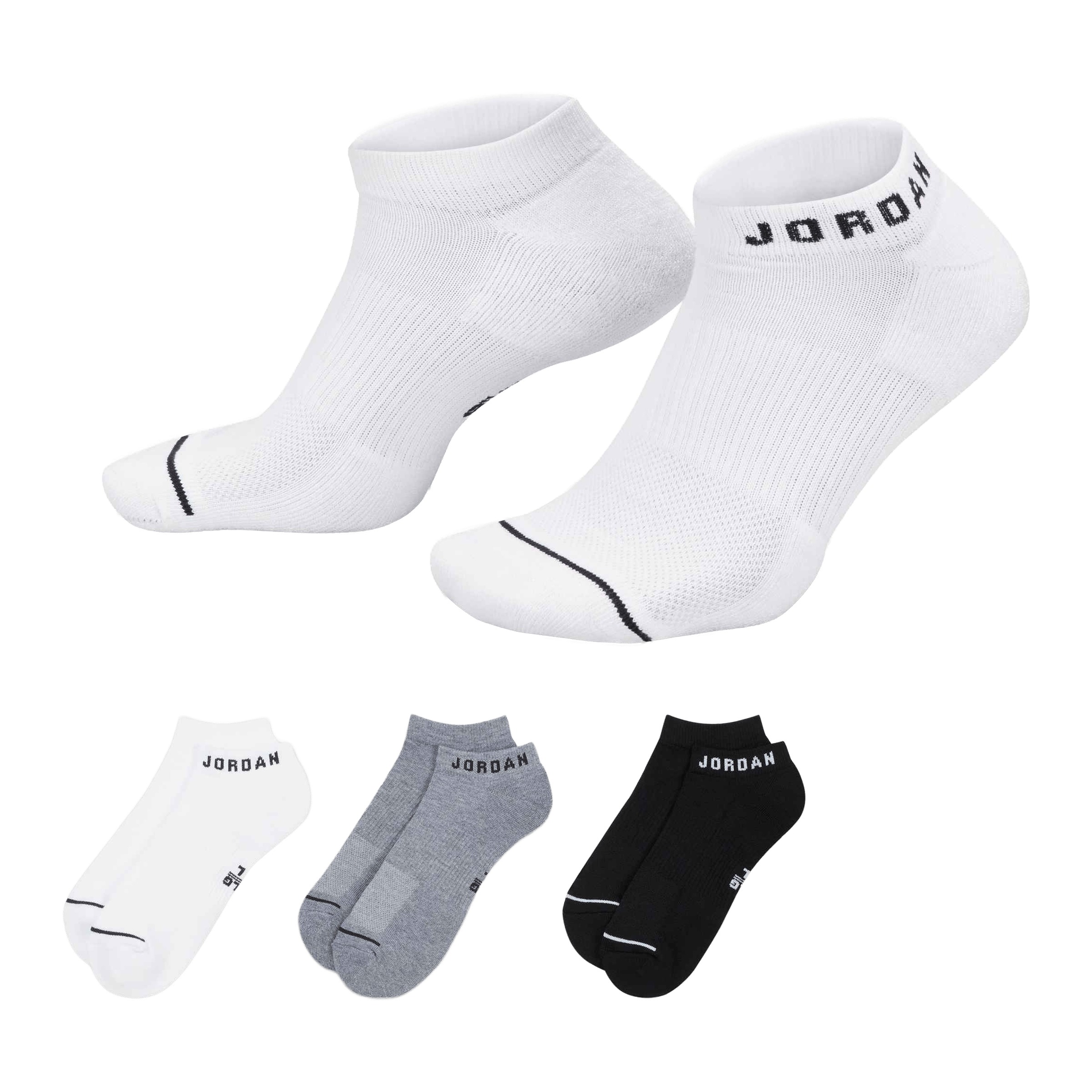 Mens Nike Jordan Everday (3pk) No Show Socks