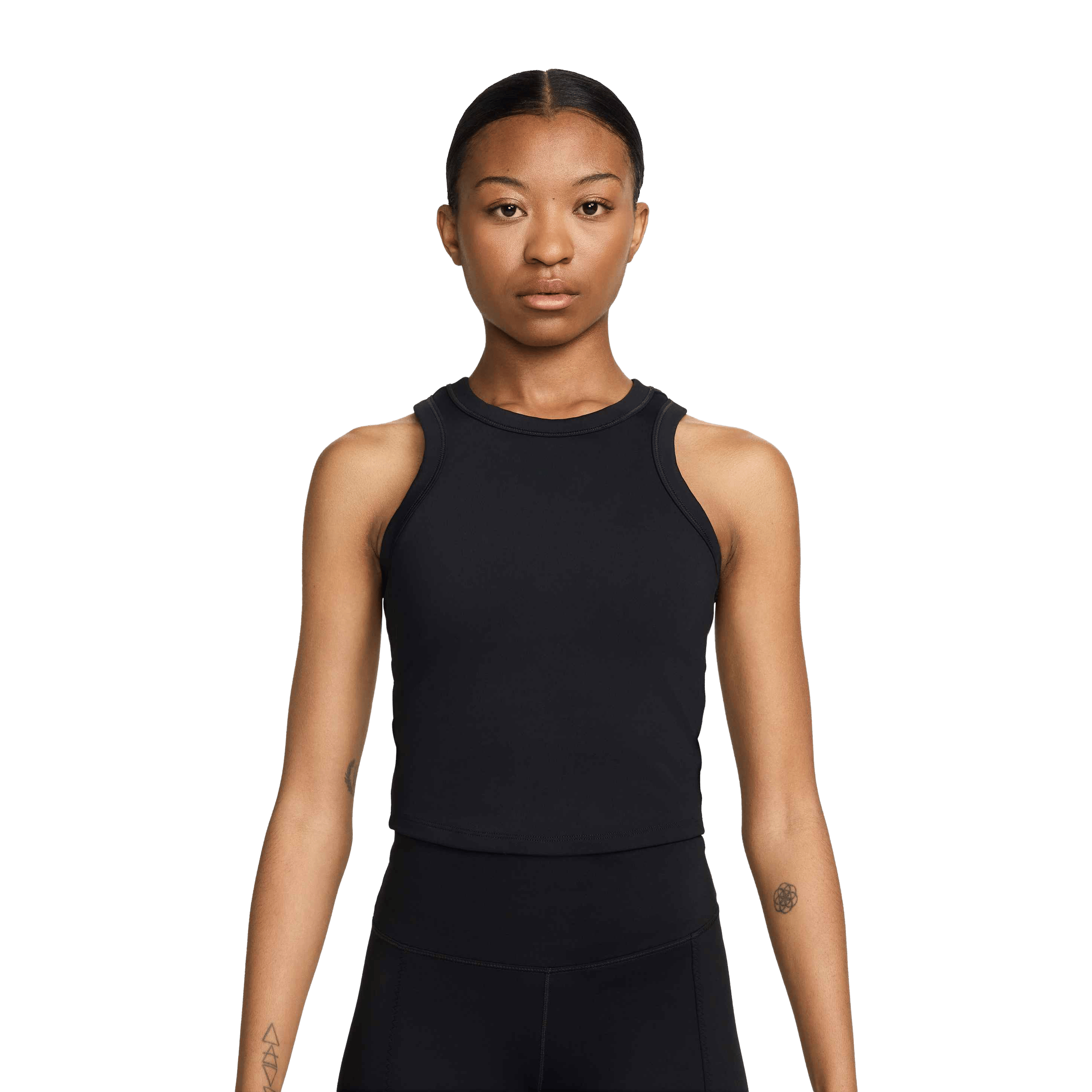 Womens Nike One Dri-FIT Cropped Mid Layer Top