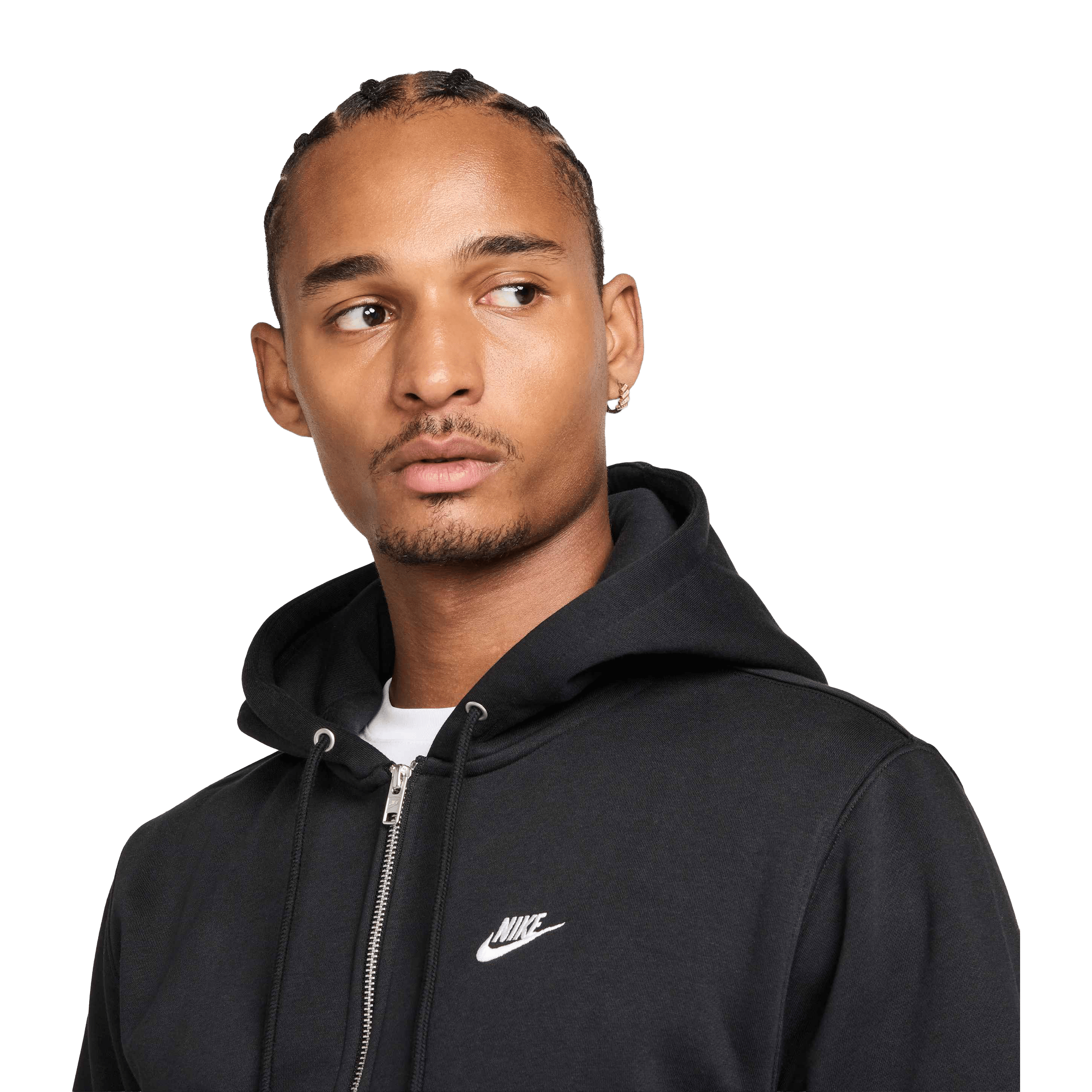 Mens Nike Club Full-Zip Fleece Hoodie