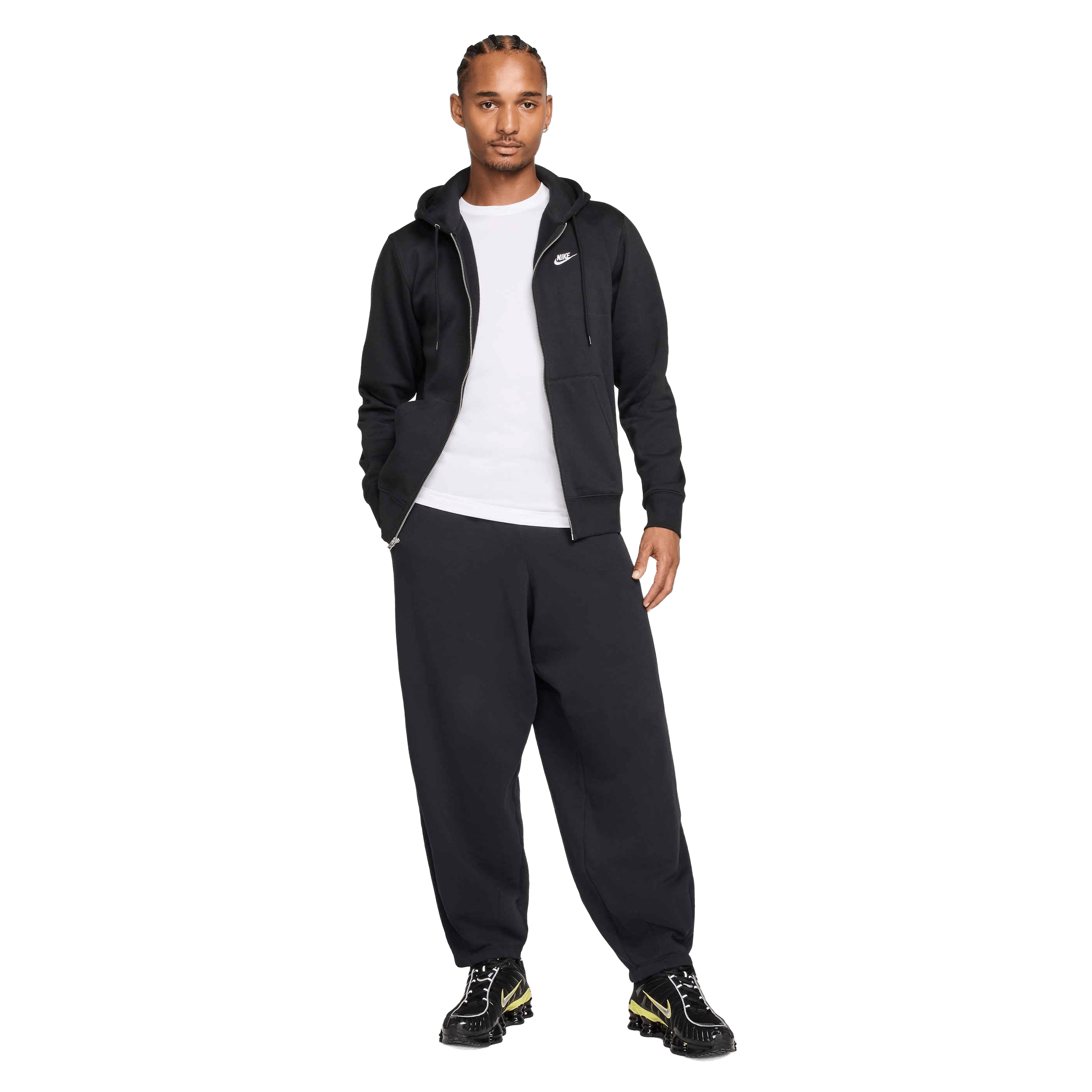 Mens Nike Club Full-Zip Fleece Hoodie