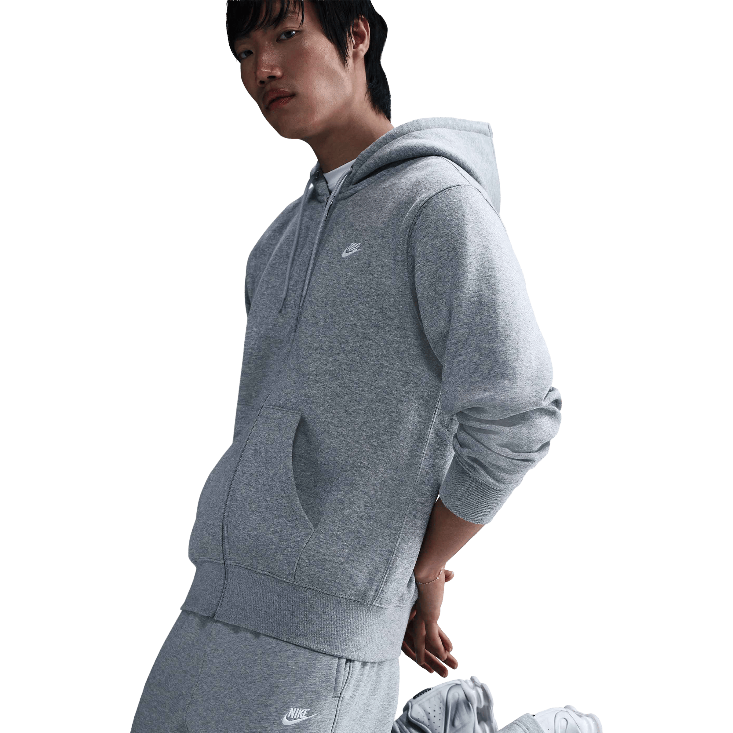 Mens Nike Club Full-Zip Fleece Hoodie