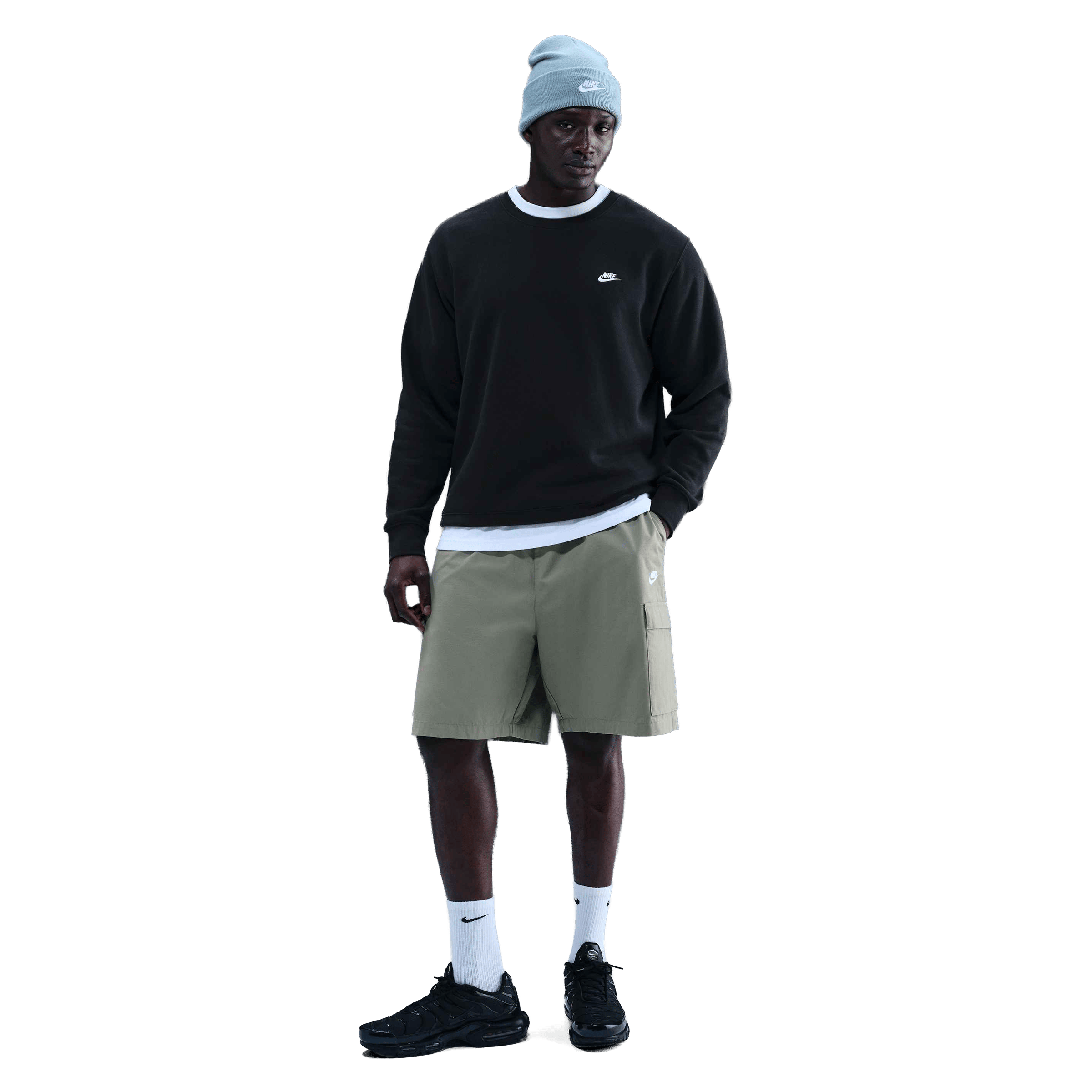 Mens Nike Fleece Crew Top