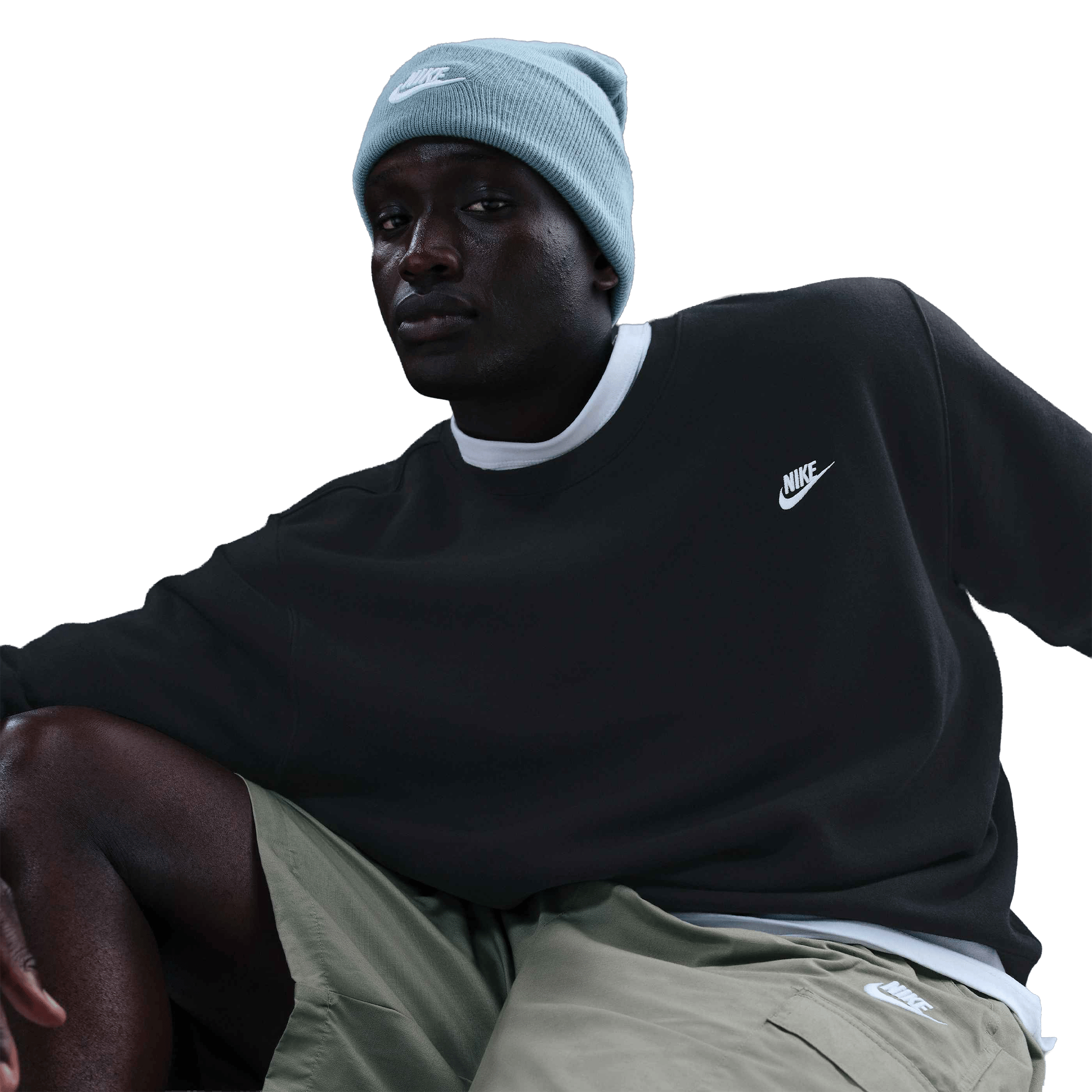 Mens Nike Fleece Crew Top