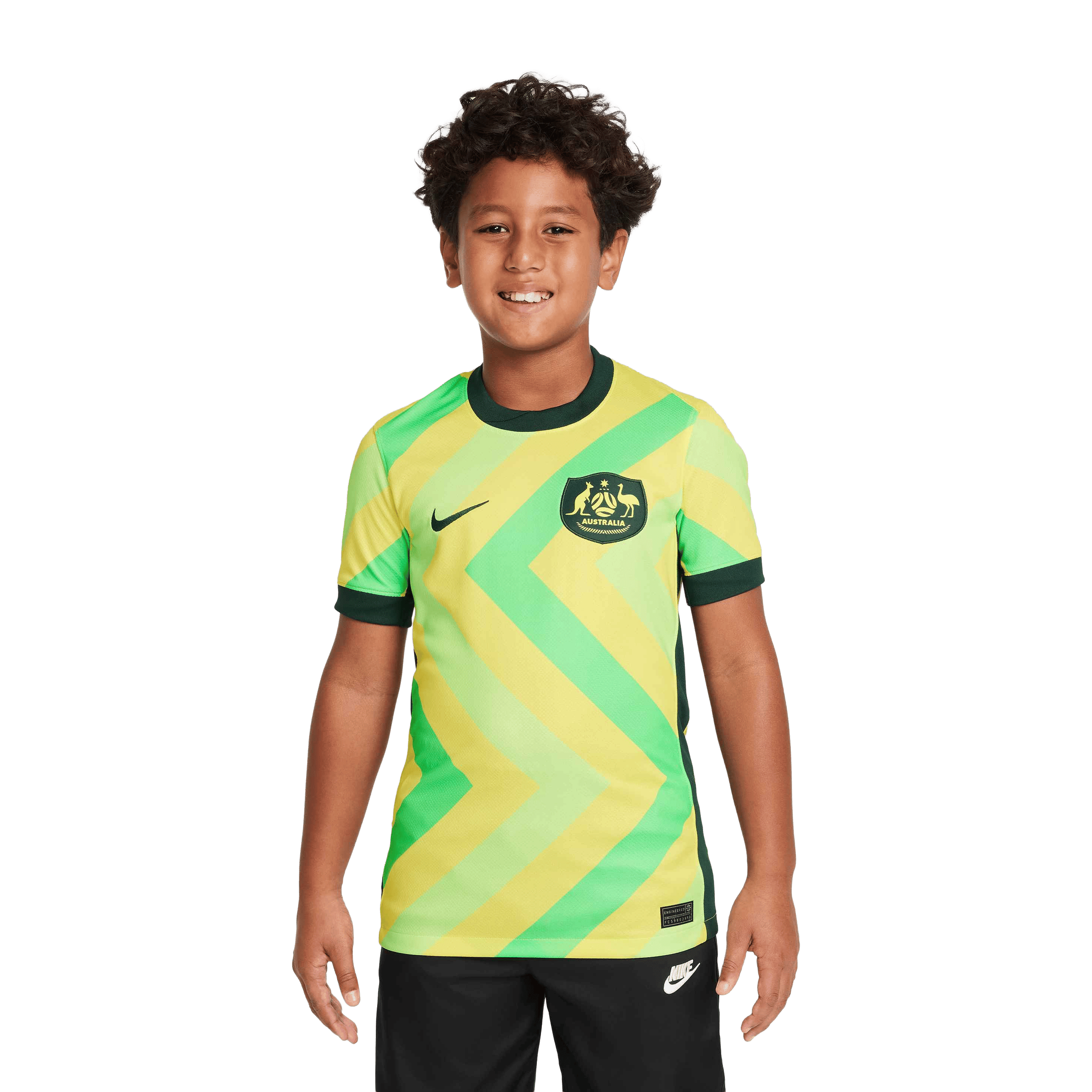 Kids Nike Australia 25/26' (Older Kids) Stadium Home Replica Football Jersey