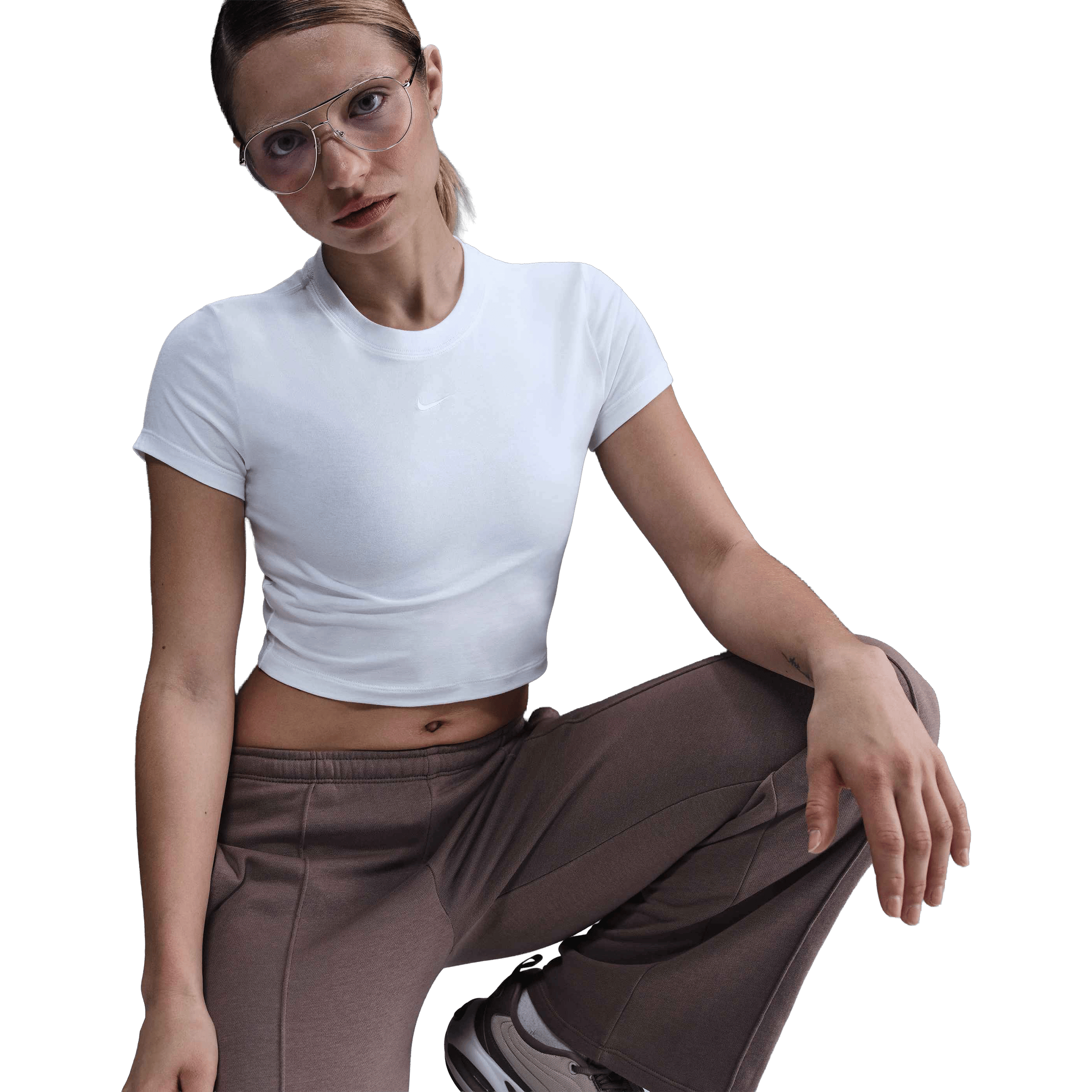Womens Nike Sportswear Chill Knit Cropped Top