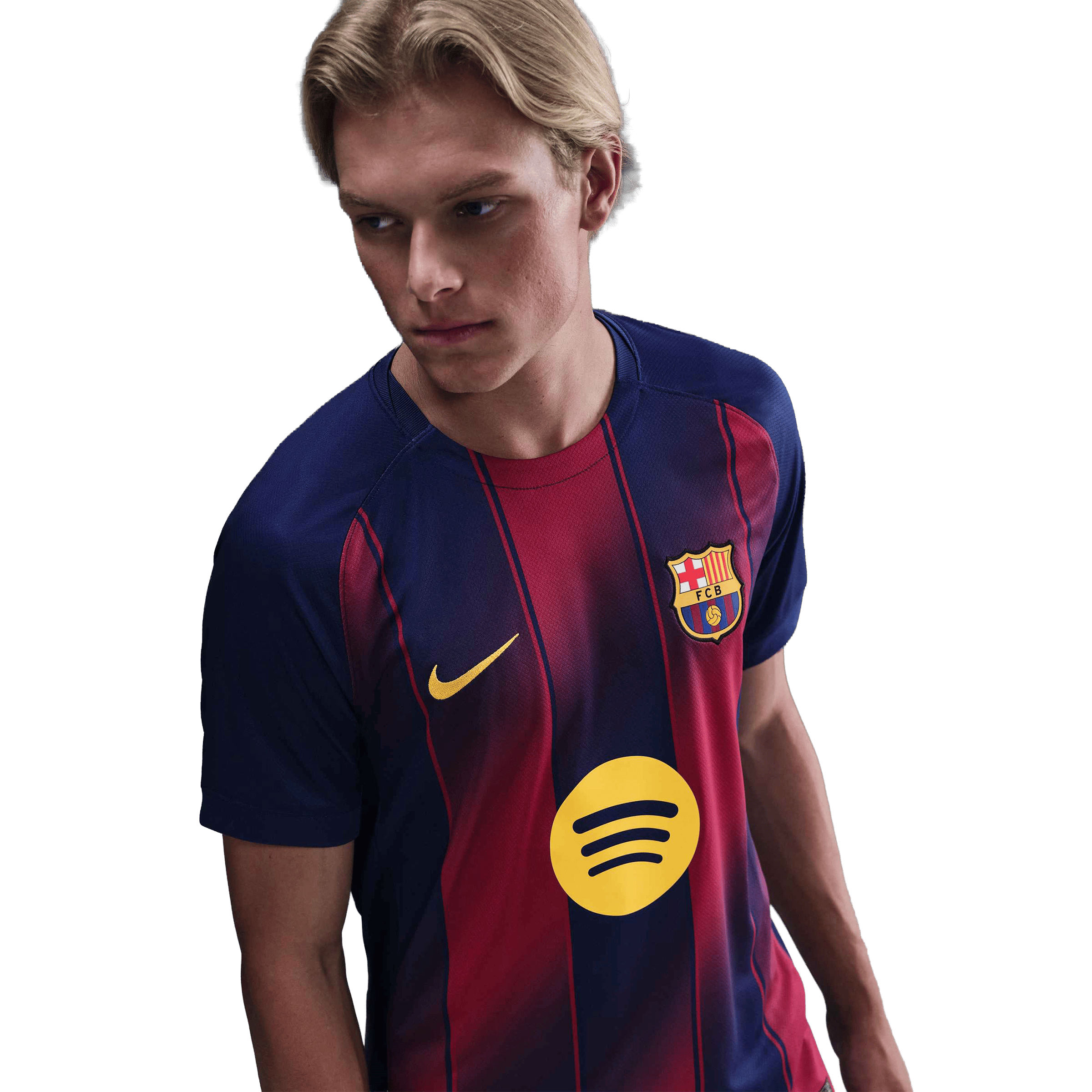 Mens Nike FC Barcelona 25/26 Stadium Home Replica Football Jersey