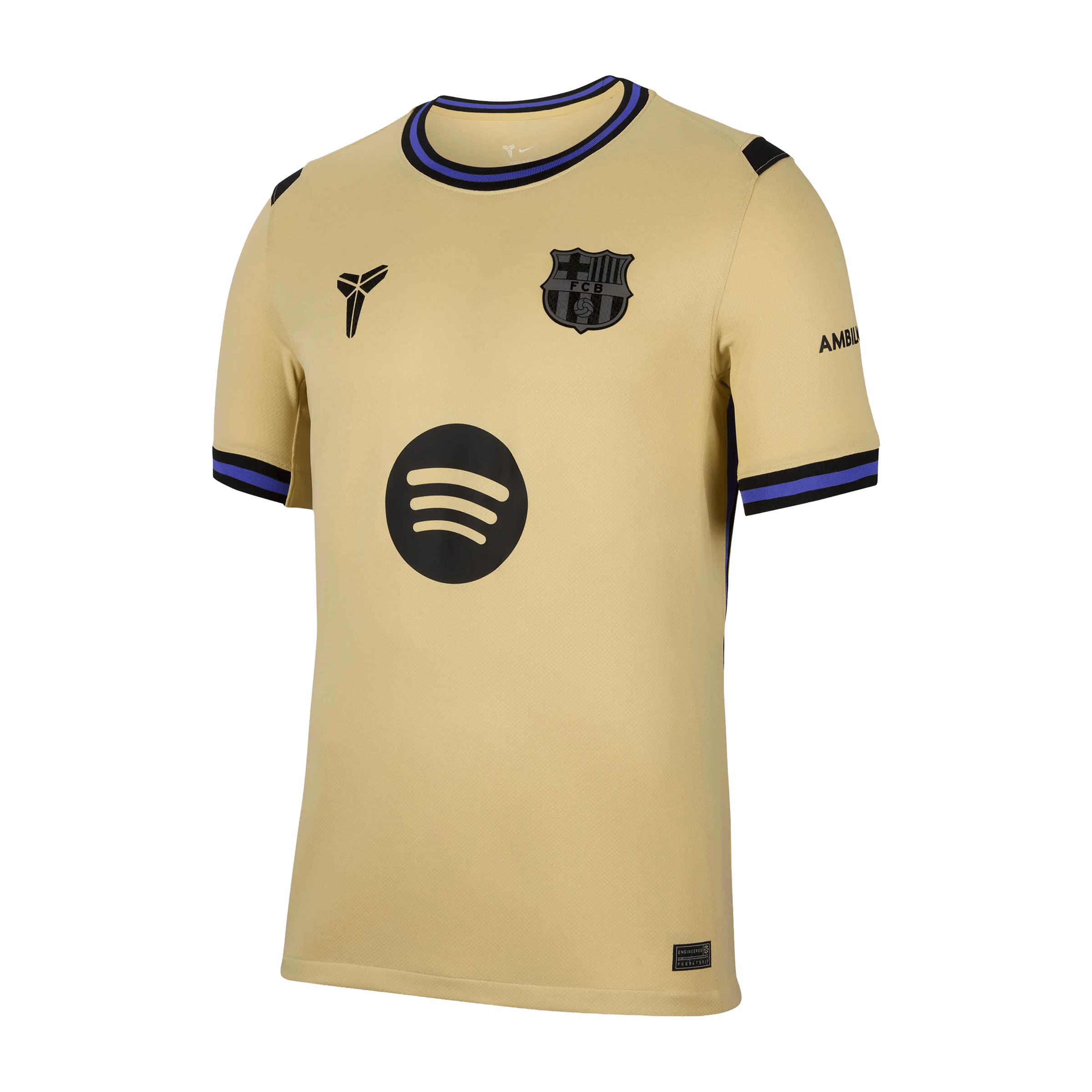 Mens Nike FC Barcelona Stadium Away Kobe Replica Football Jersey