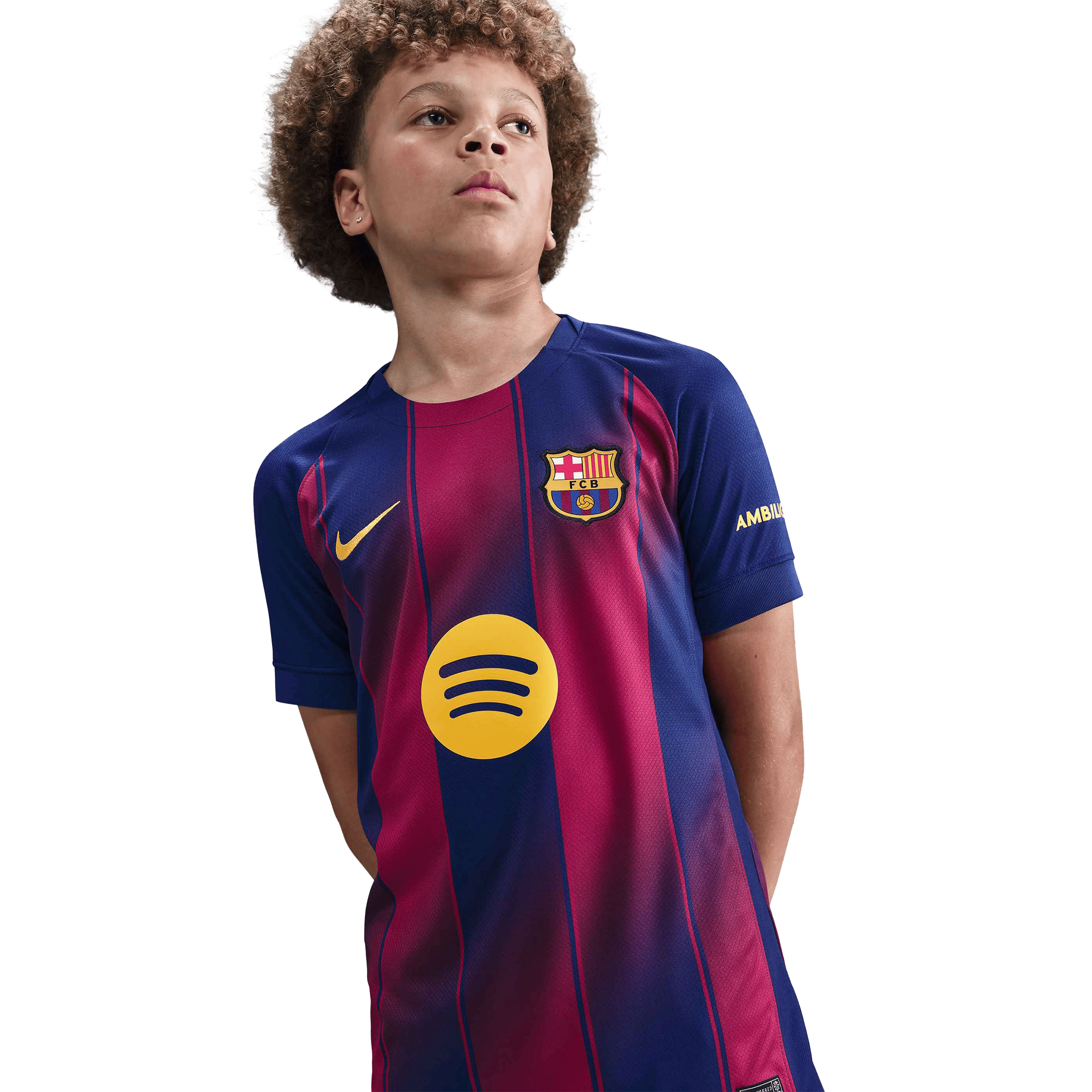 Kids Nike FC Barcelona 25/26 (Older Kids) Stadium Home Replica Football Jersey