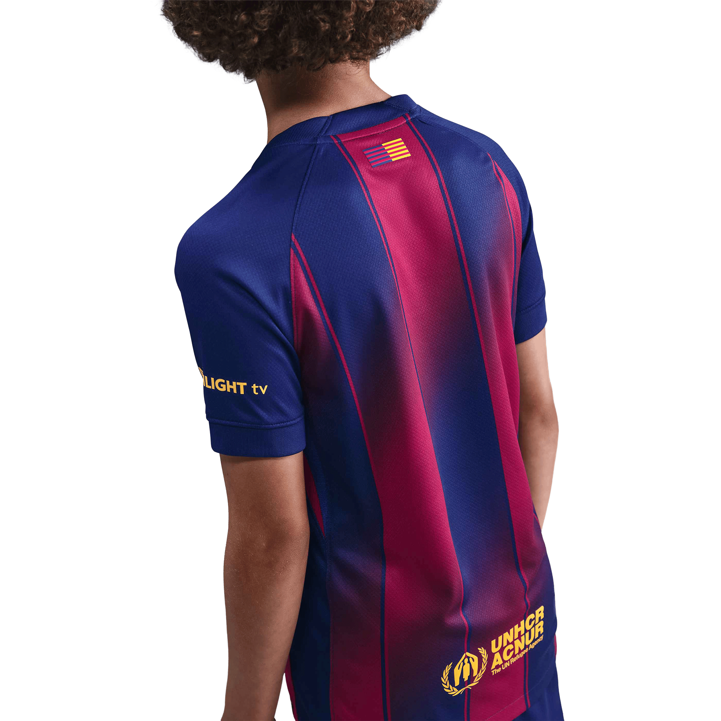 Kids Nike FC Barcelona 25/26 (Older Kids) Stadium Home Replica Football Jersey