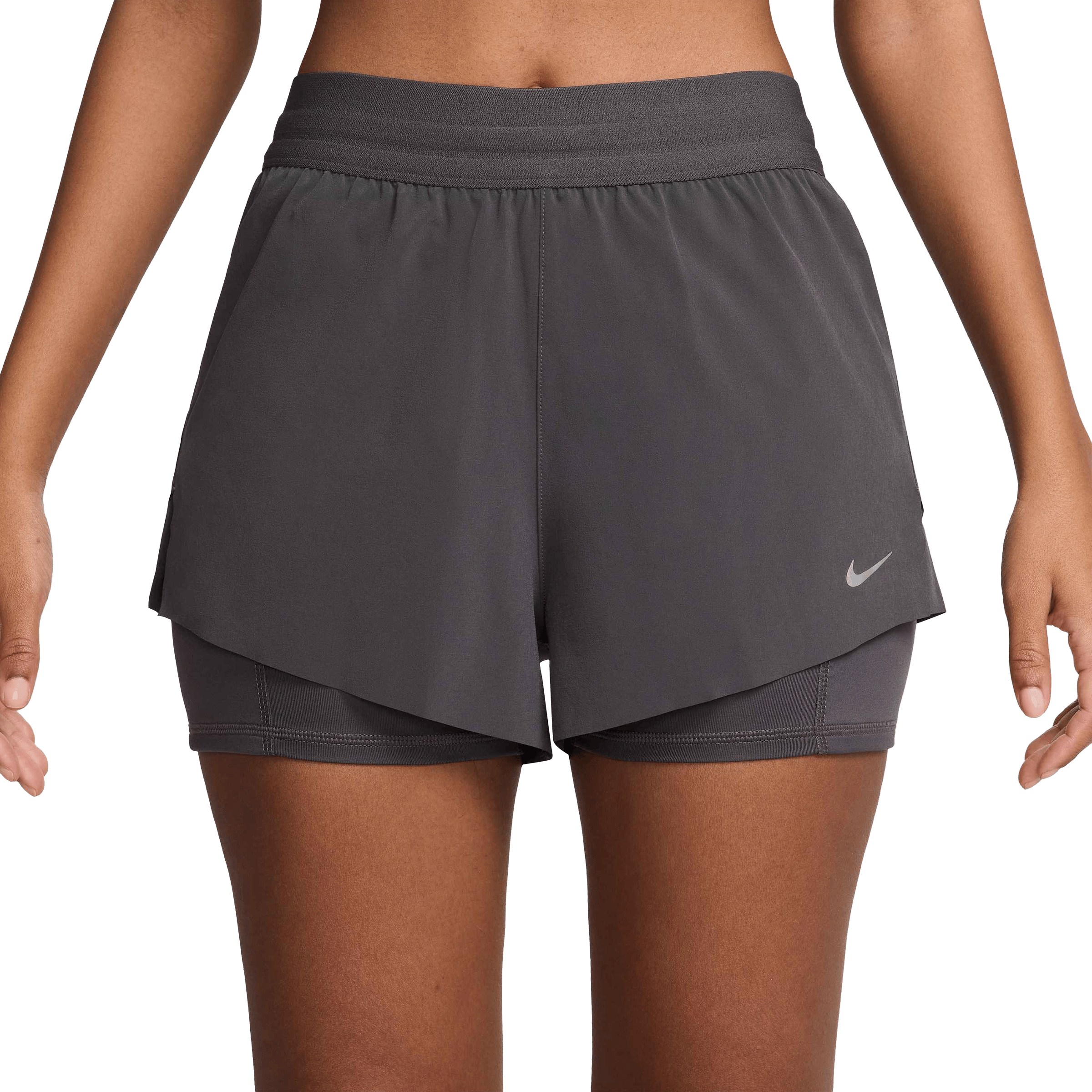 Womens Nike Swift Dri-FIT Mid-Rise 2-in-1 Running Shorts