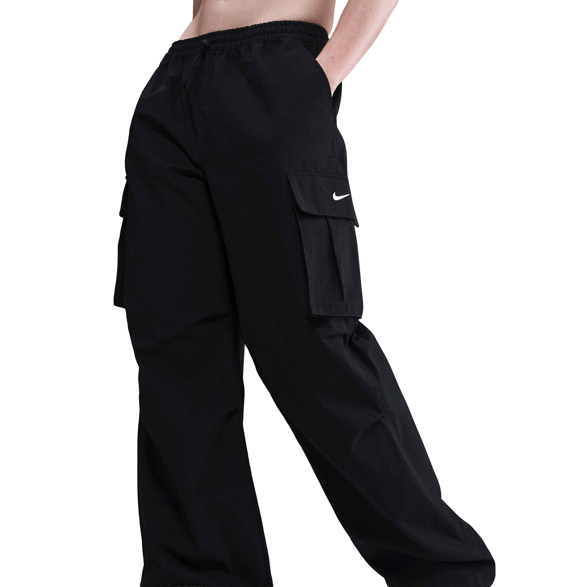 Womens Nike Sportswear Mid-Rise Oversized Woven Cargo Pants