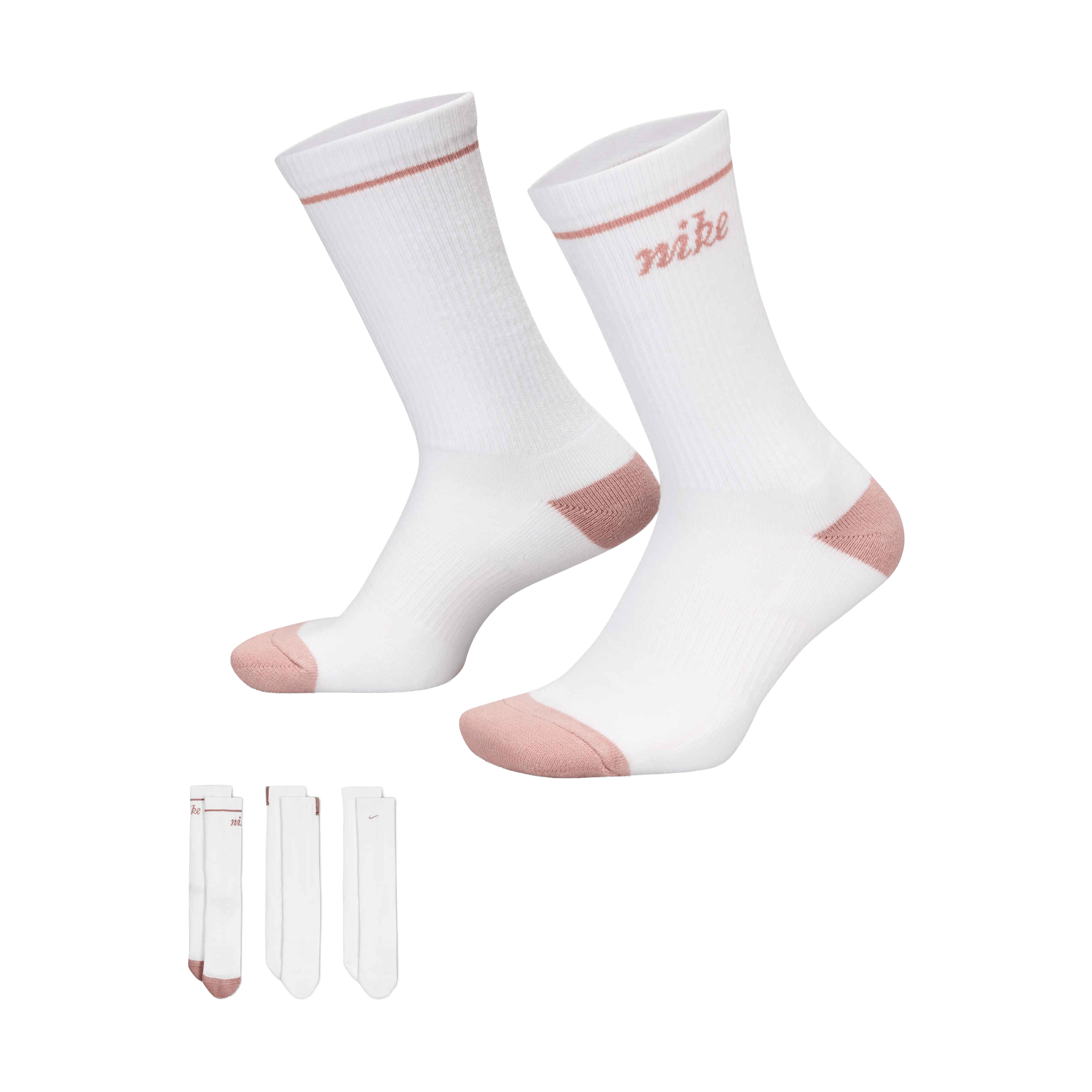 Womens Nike Everyday Plus Cushioned (3pk) Crew Socks