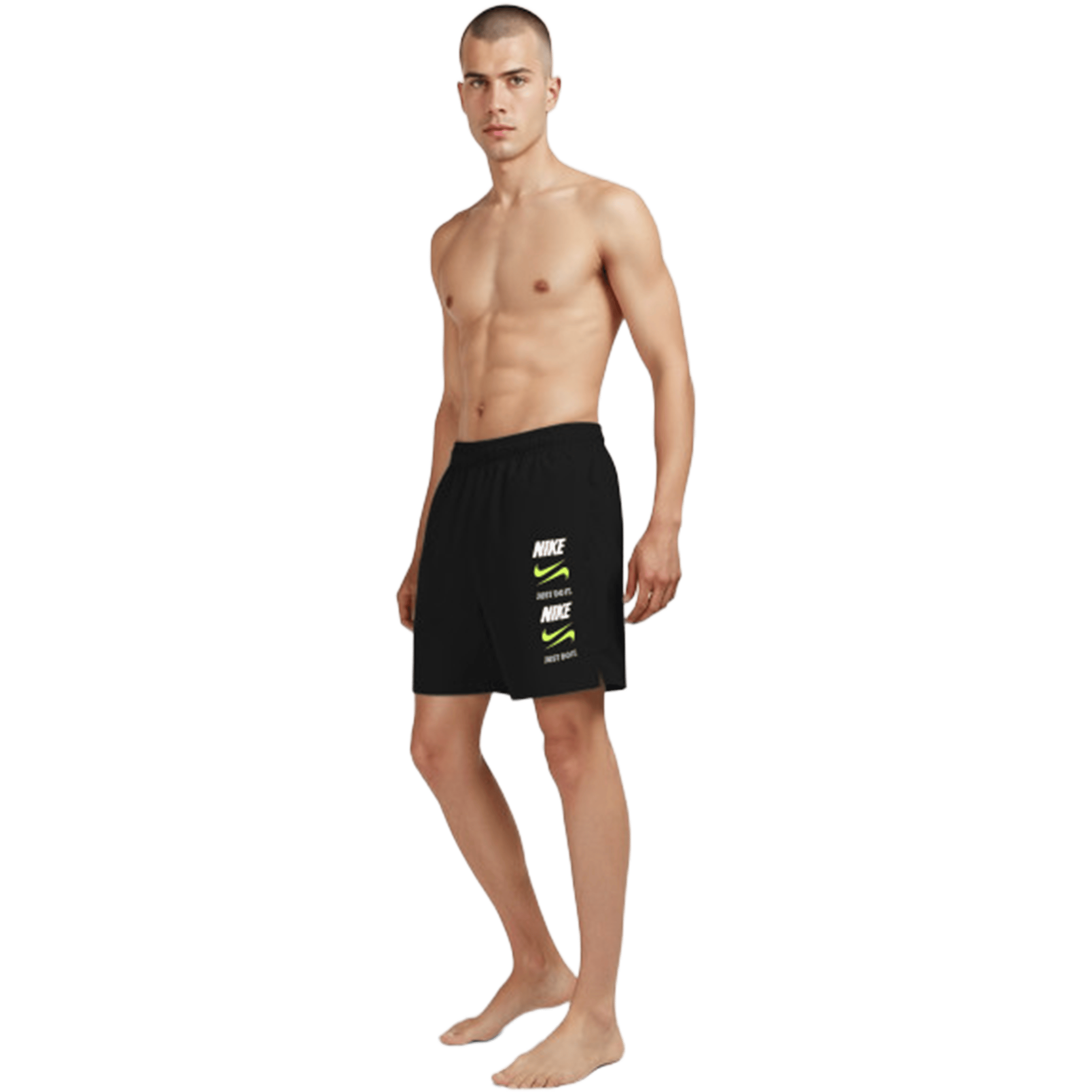 Mens Nike Breaker Stacked (7") Brief-Lined Volley Shorts