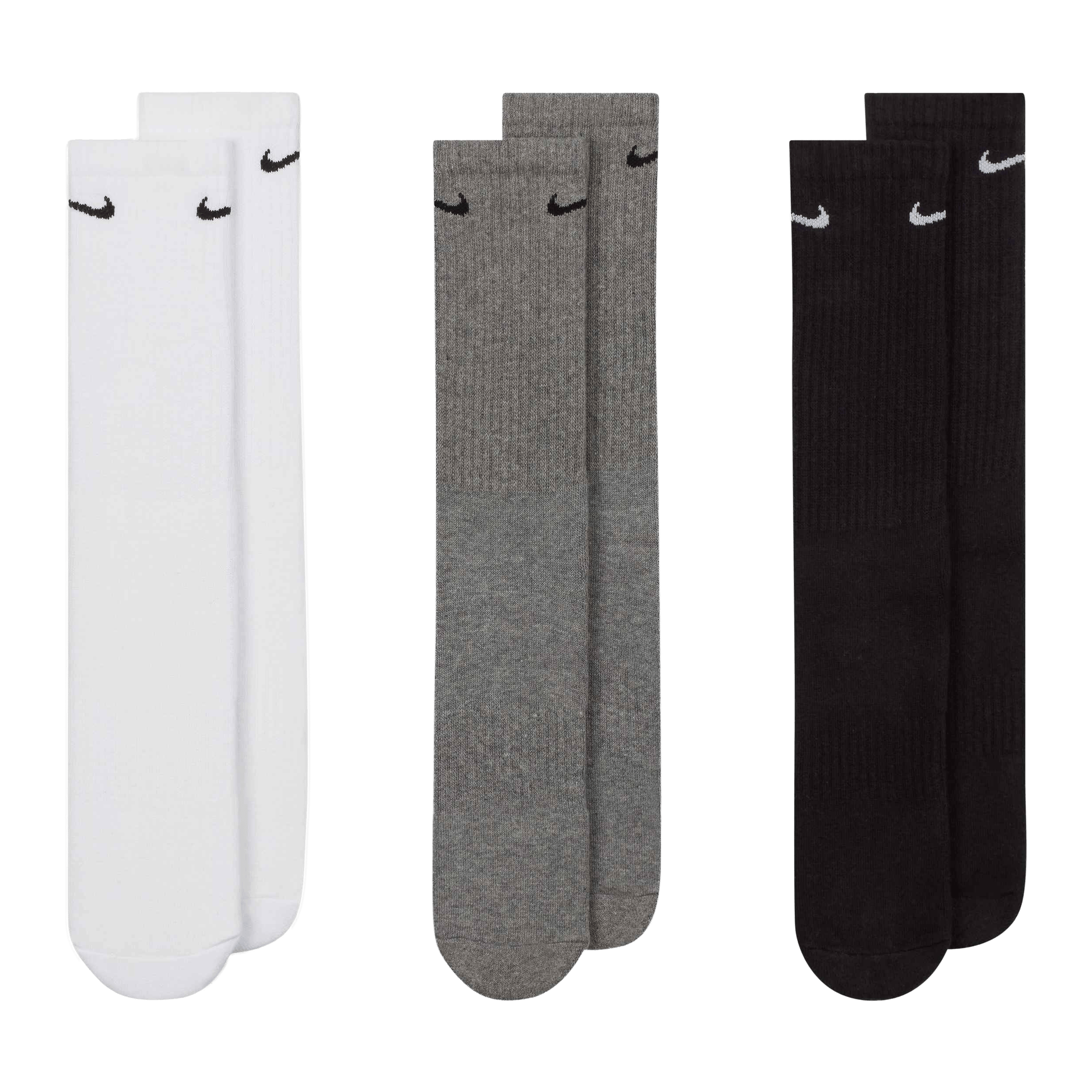 Mens Nike Everyday Cushioned (3pk) Crew Socks