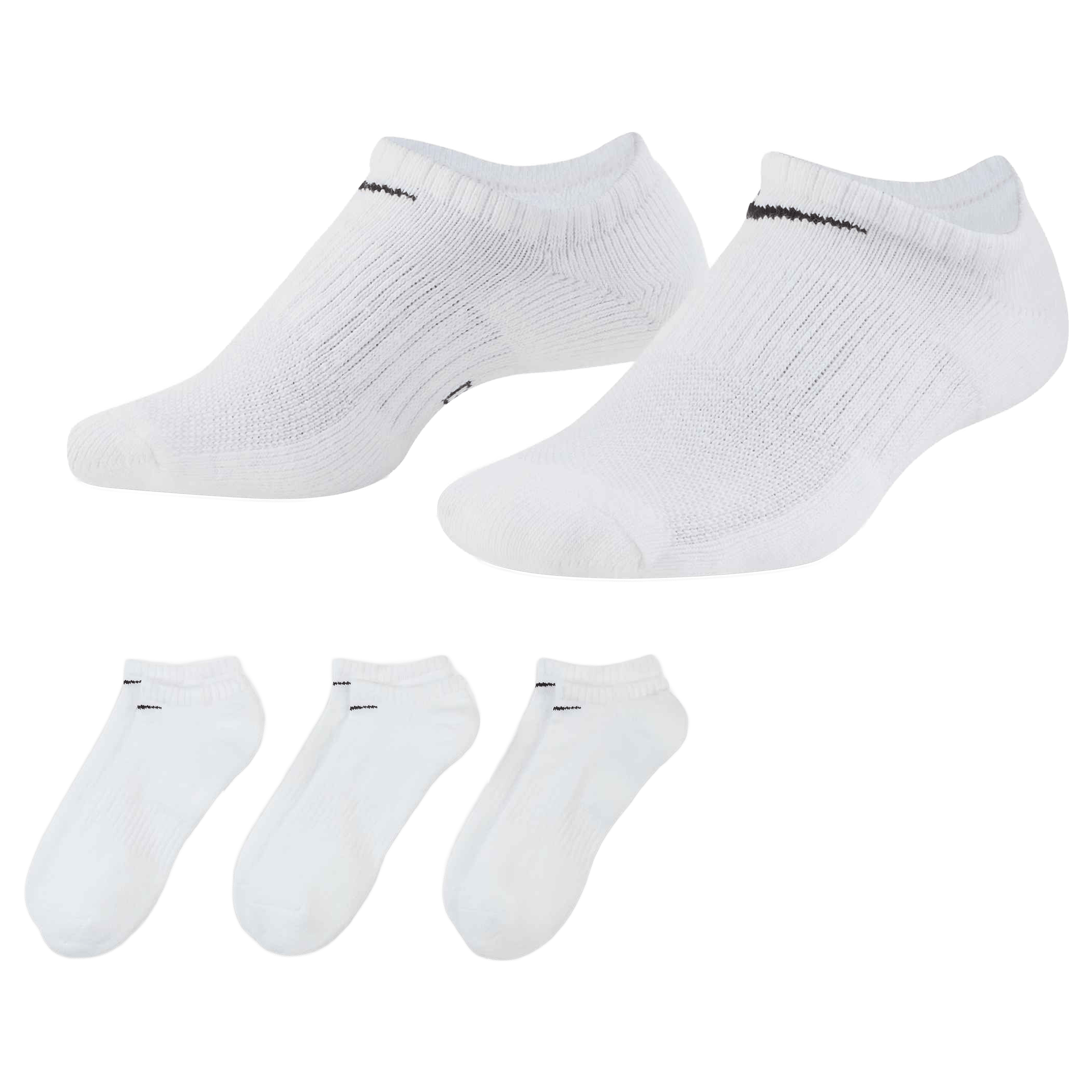 Unisex Nike Everyday Cushioned (3pk) Invisible Socks