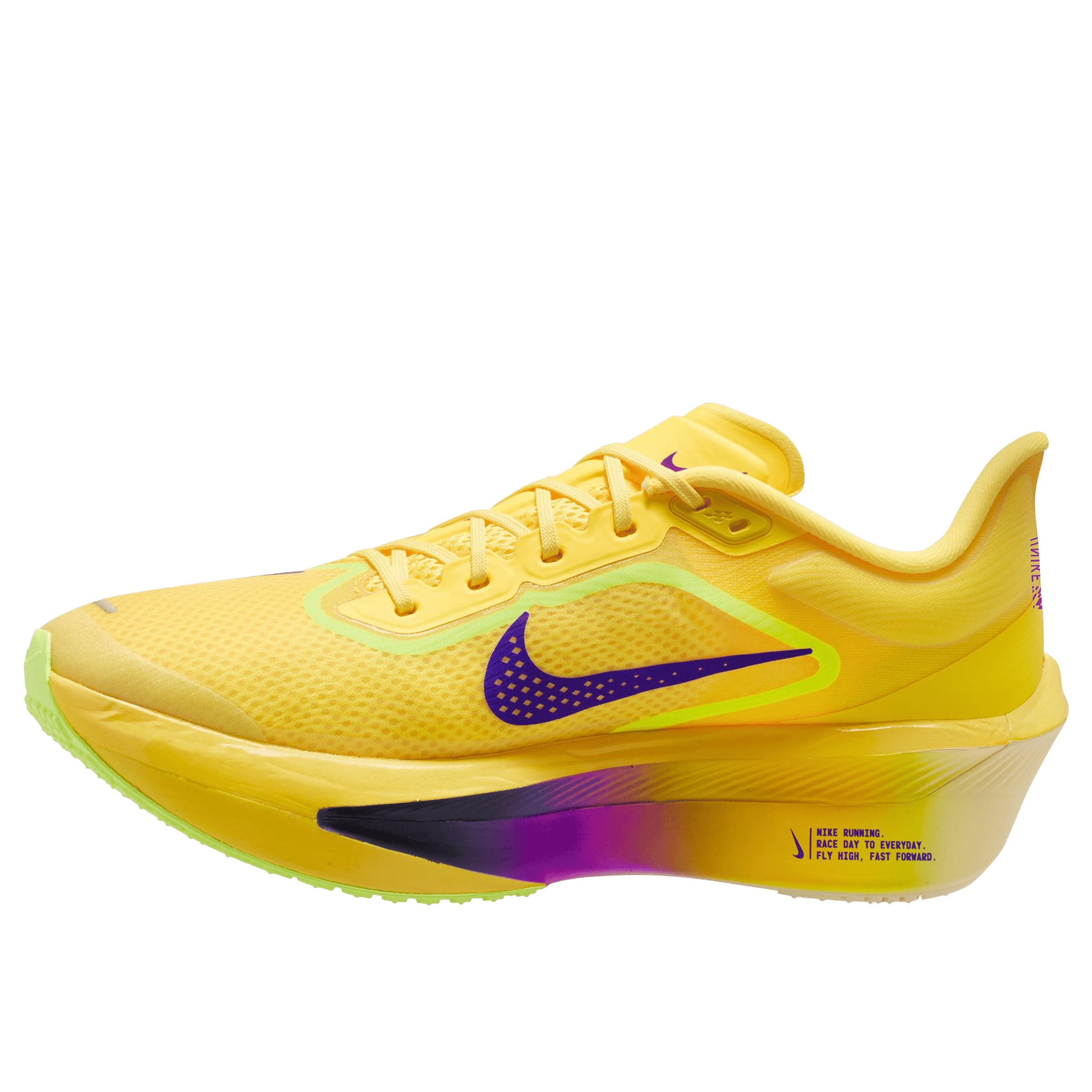 Nike Mens Zoom Fly 6 Running Shoes Citron Pulse/Indigo Burst-Volt