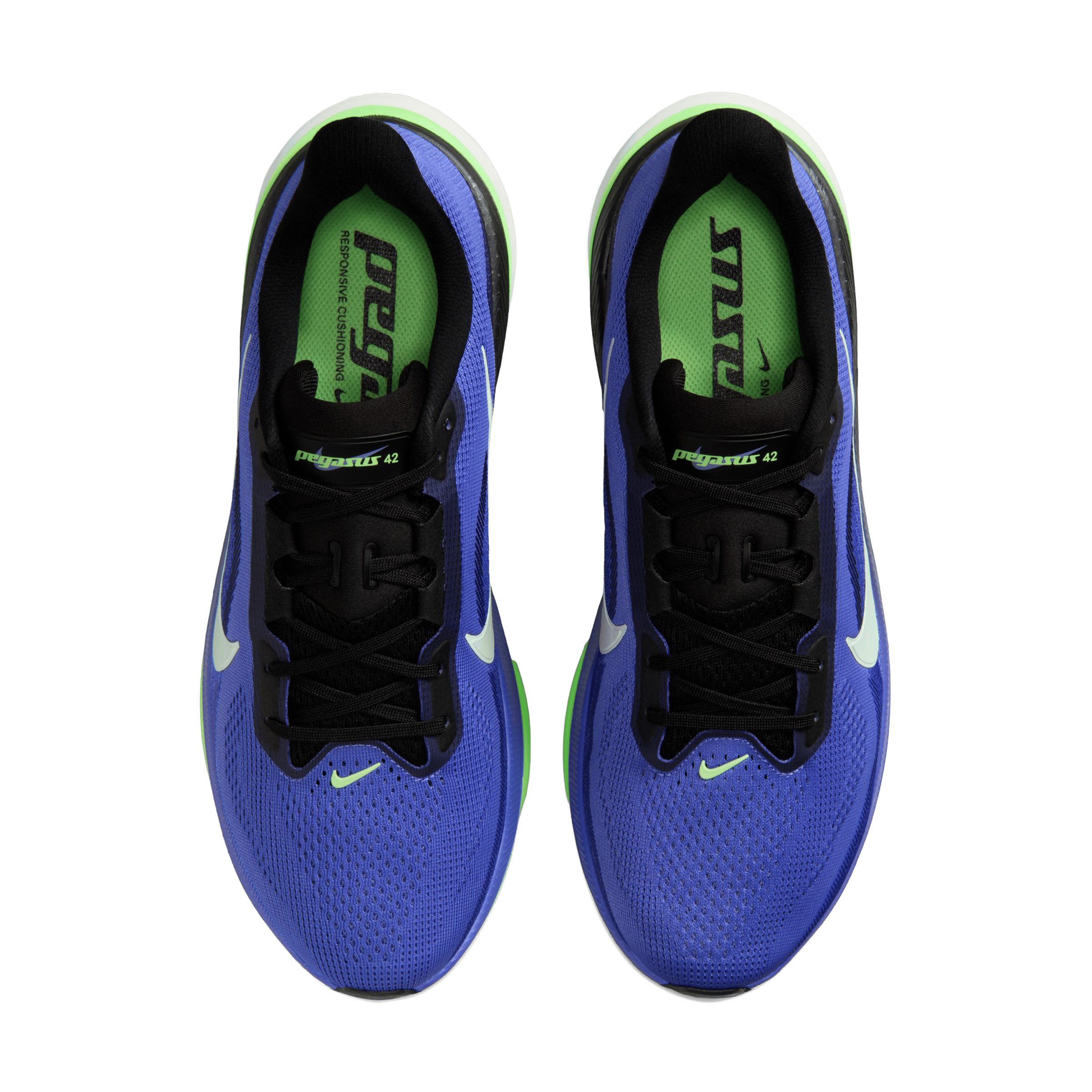 Nike Mens Pegasus 42 Running Shoes Sapphire/Summit White-Lapis