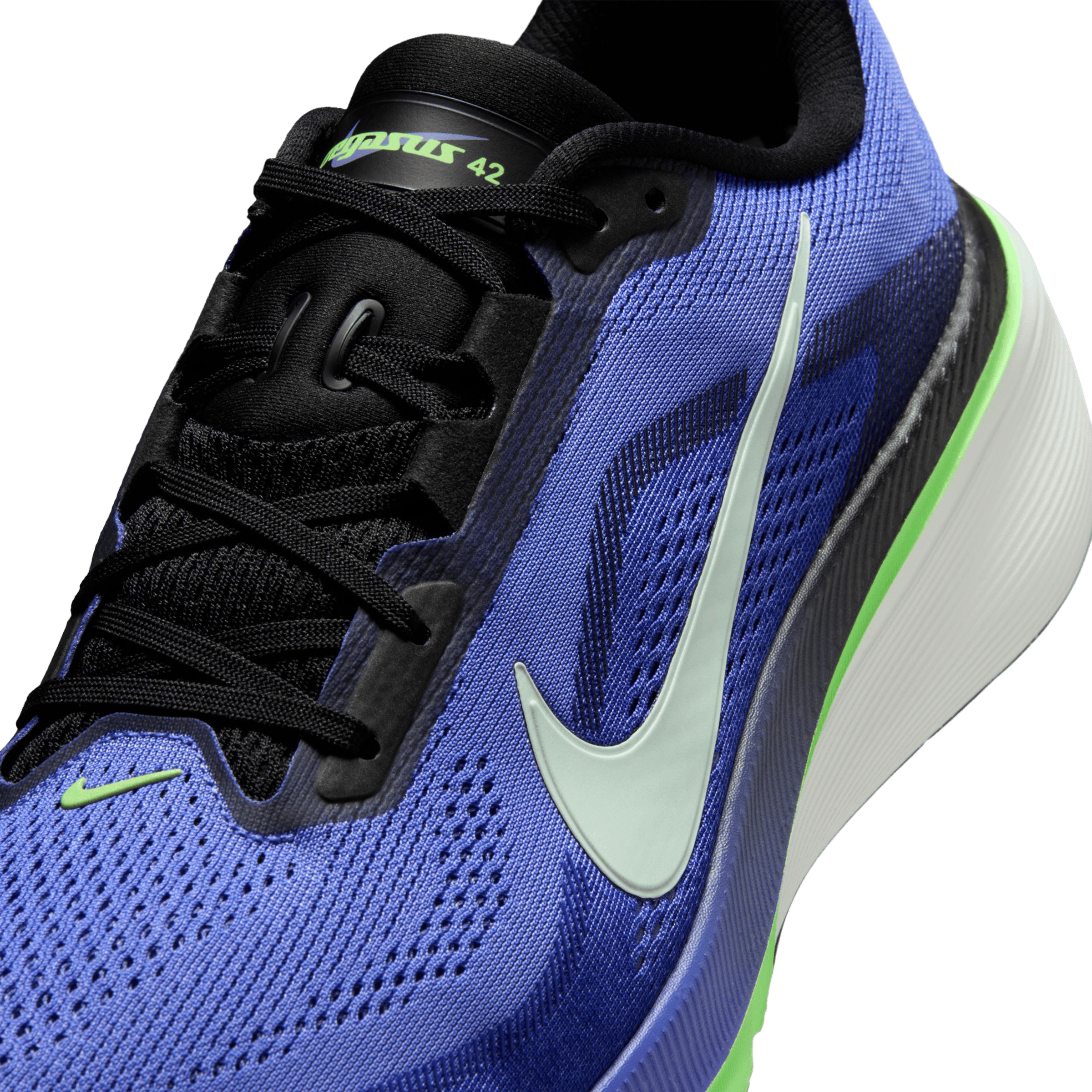 Nike Mens Pegasus 42 Running Shoes Sapphire/Summit White-Lapis