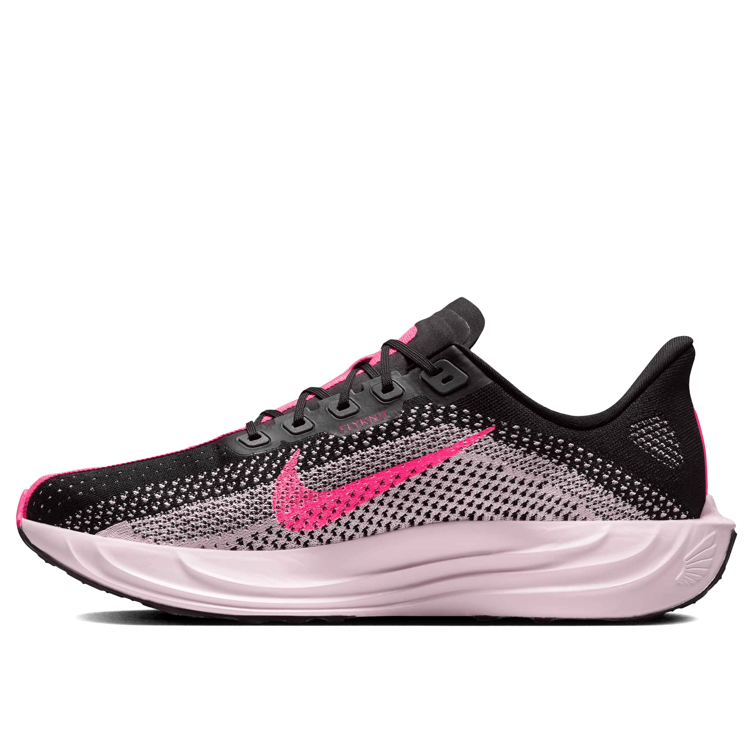 Nike Mens Pegasus Plus Running Shoes Black/Hyper Pink-Pink Foam